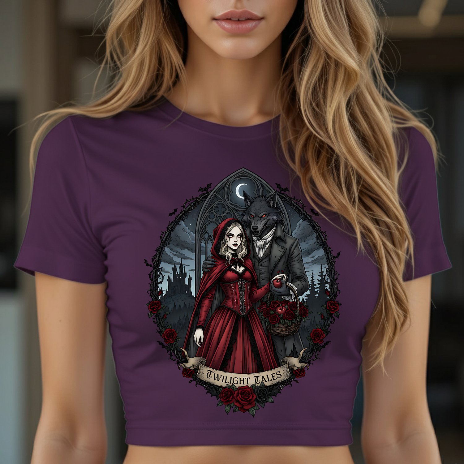 Little Red Riding Hood, Werewolf, Gothic Wolf, Dark Romance, Twilight Tales, Halloween PNG, SVG, Sublimation, Dark Fantasy, Fairy Tales, Commercial Use, 300dpi, Transparent PNG, Beast, Gothic, Rose Clipart, Crafts, Halloween,