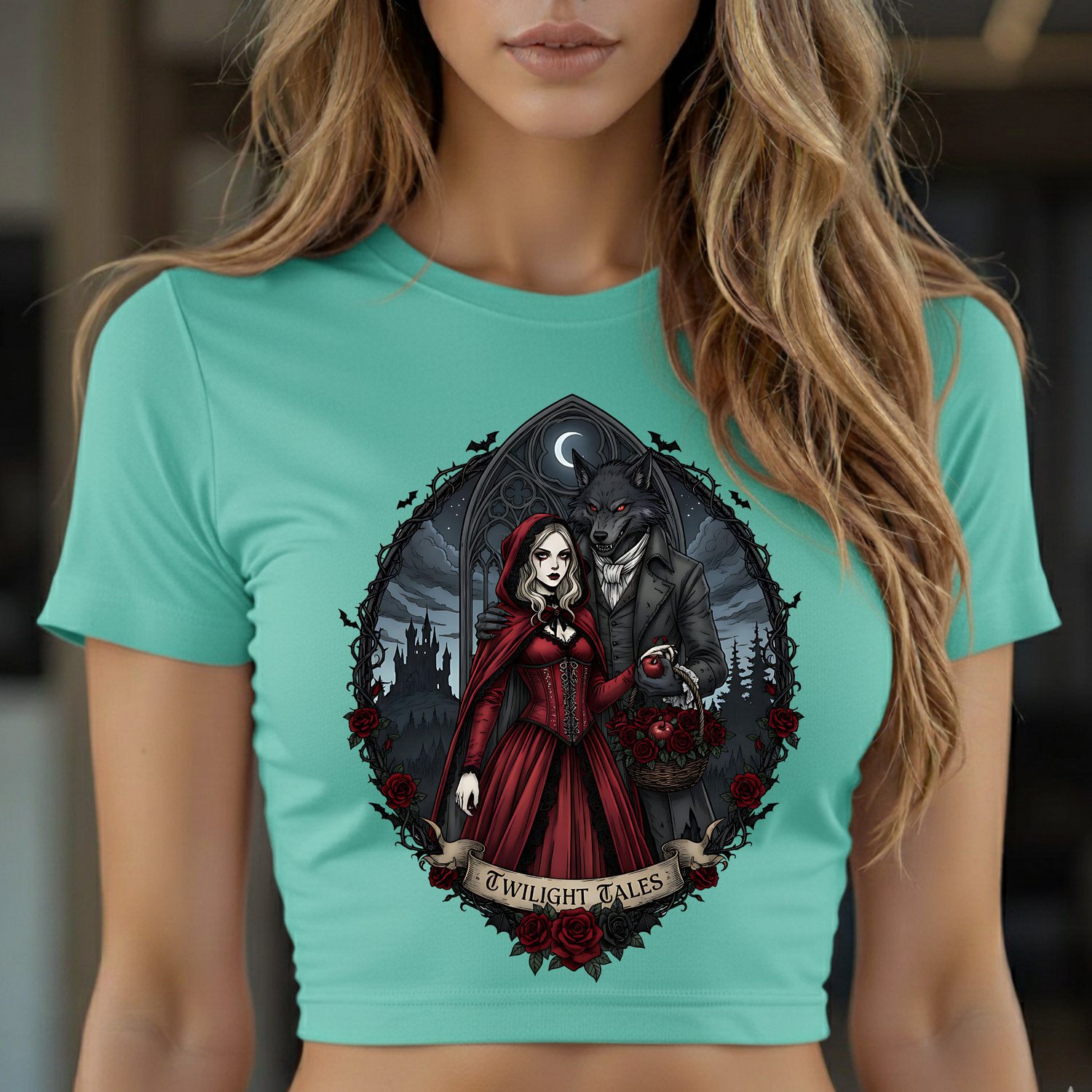 Little Red Riding Hood, Werewolf, Gothic Wolf, Dark Romance, Twilight Tales, Halloween PNG, SVG, Sublimation, Dark Fantasy, Fairy Tales, Commercial Use, 300dpi, Transparent PNG, Beast, Gothic, Rose Clipart, Crafts, Halloween,