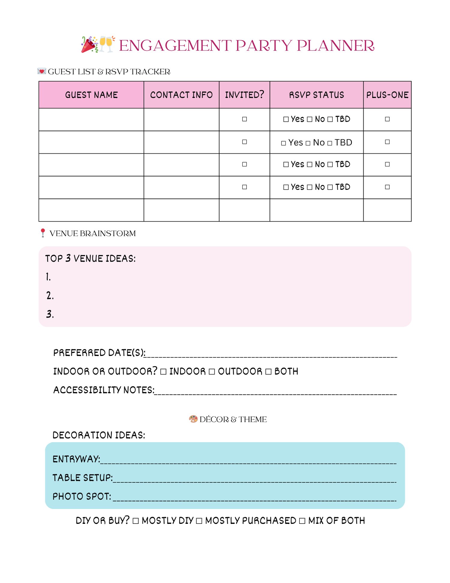 2026 Engagement Planner