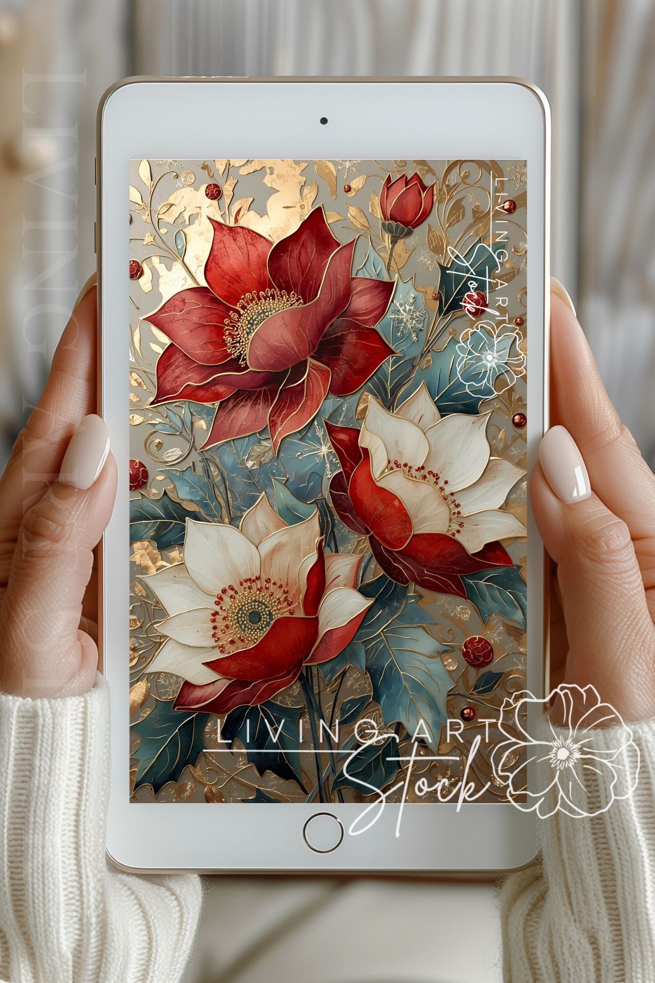 Christmas holiday wallpaper design