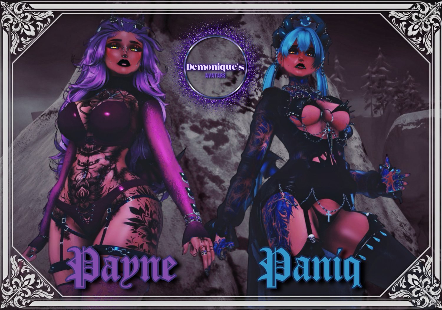 Payne and Paniq vrchat avatars