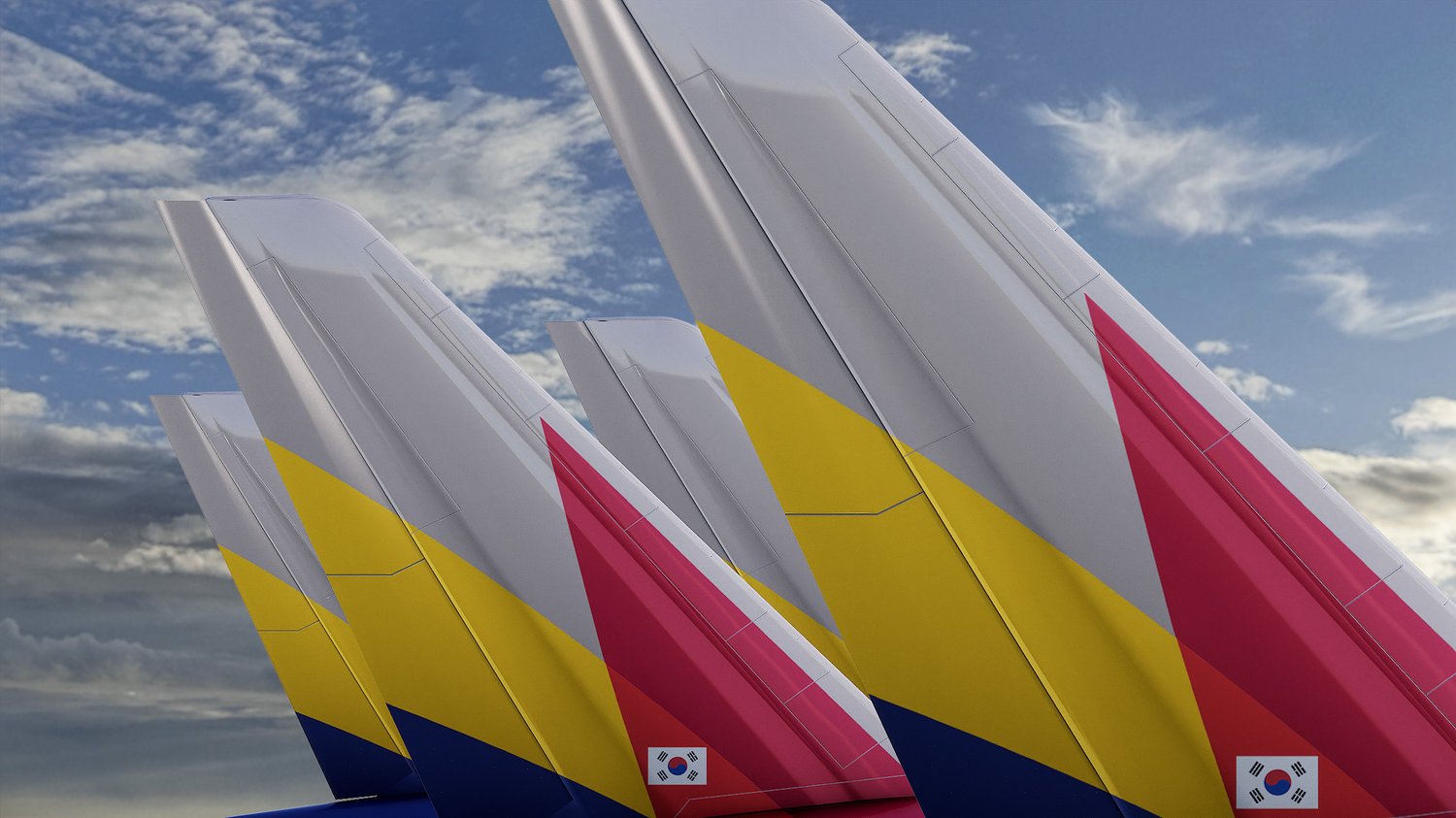 www.3dgtx.com - Animated Airbus A380-800 Airliner 9 - Asiana Airlines - Highpoly - Image 7