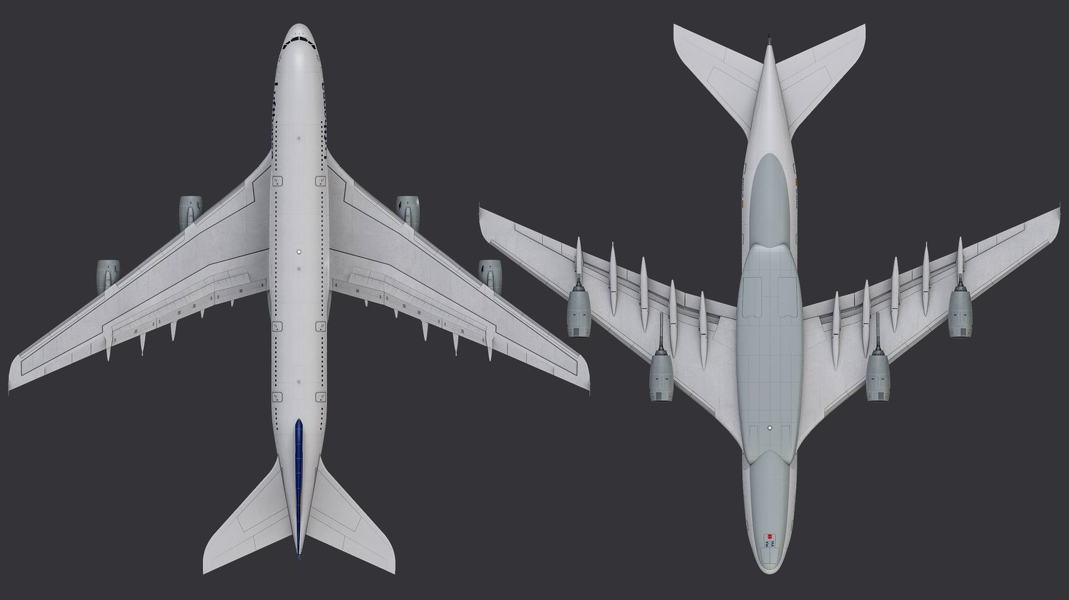 www.3dgtx.com - Animated Airbus A380-800 Airliner 11 - Lufthansa - Highpoly - Image 2