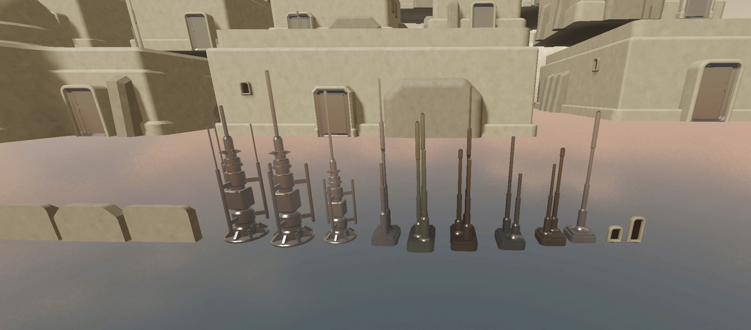[LARGE] Roblox Modular Sci-Fi Fantasy Buildings & Props Kit