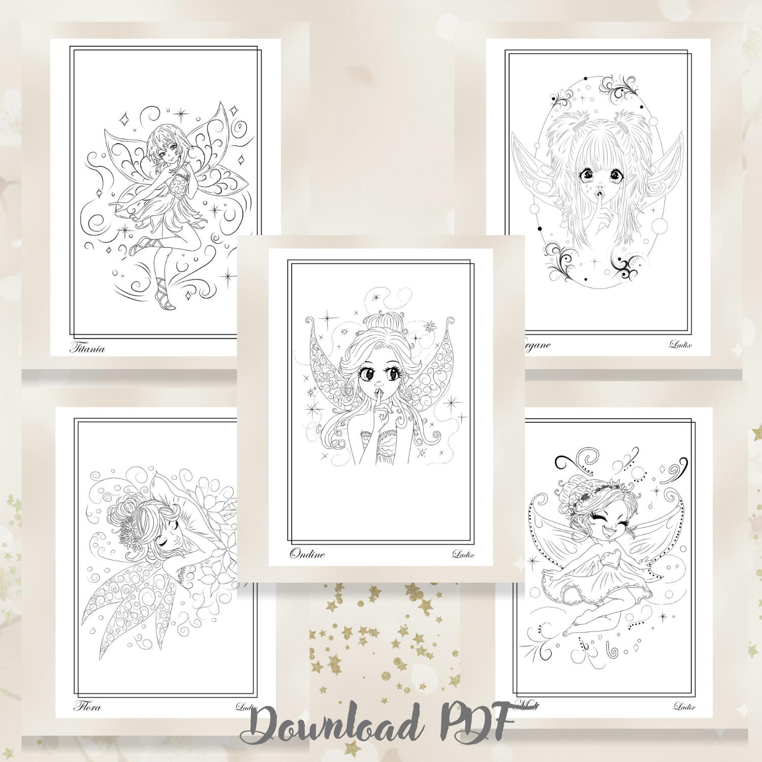 illustration pour coloristes avancés