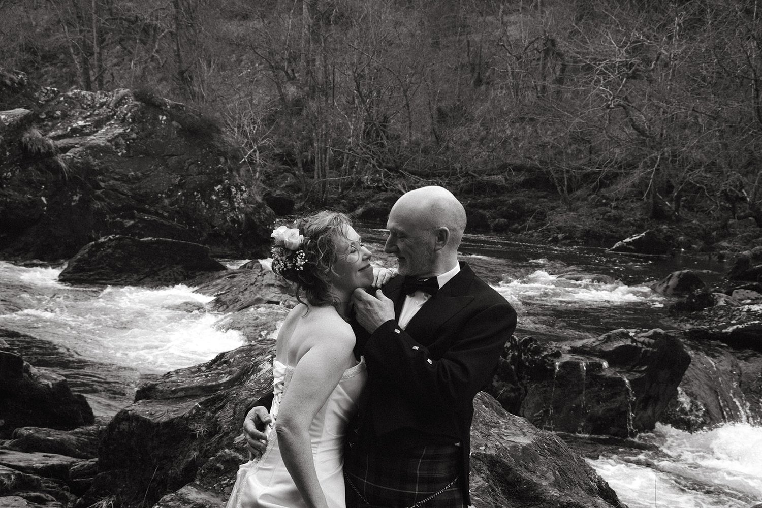 Author Cat Darling and Mr Darling on our Highland elopement