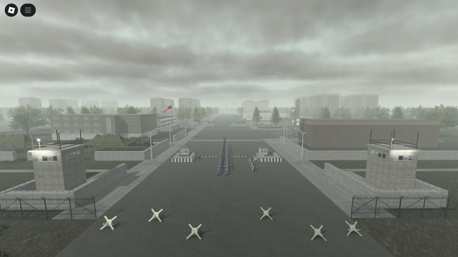 East Berlin side with communist-era architecture