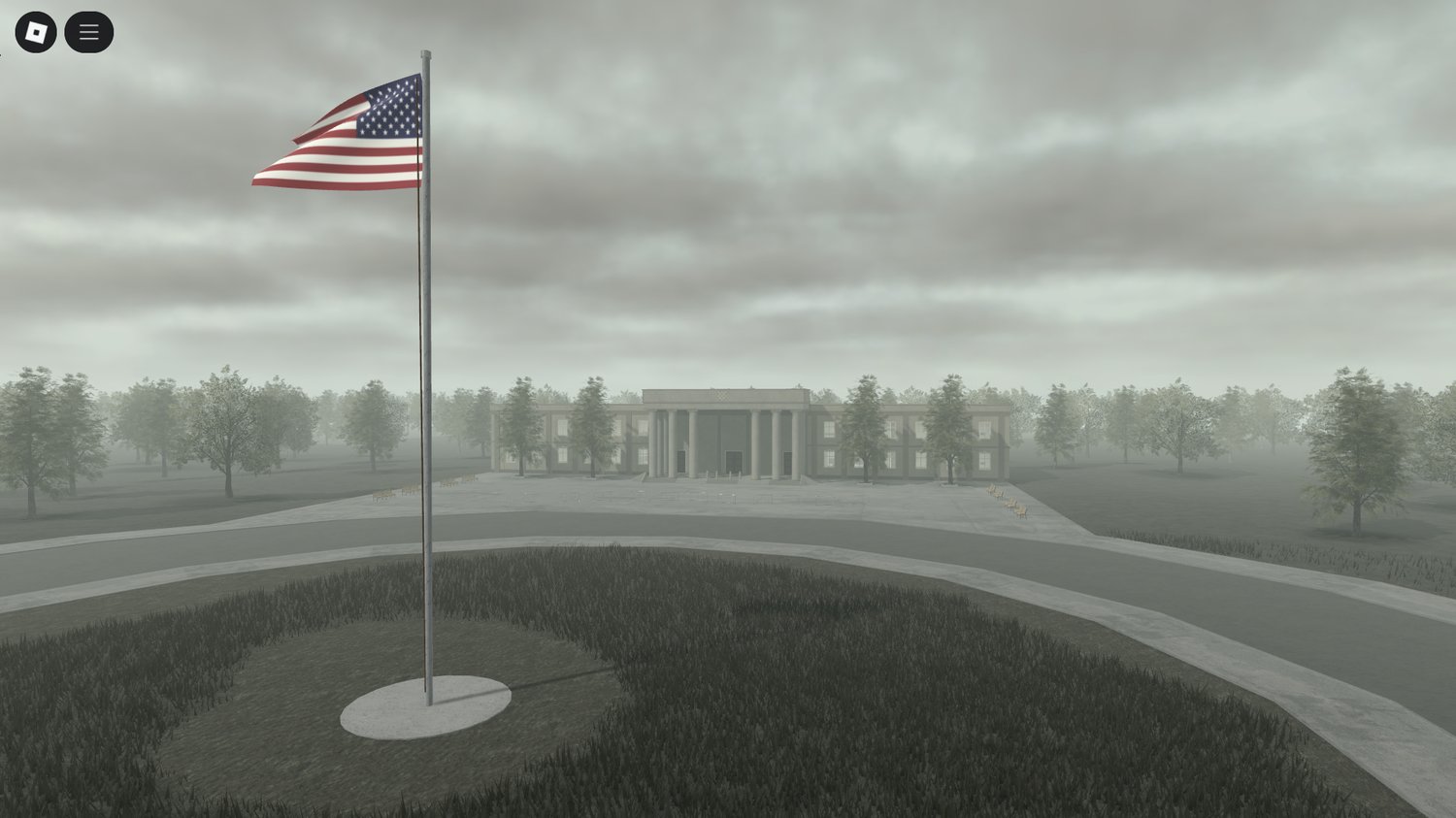Roblox Cold War checkpoint with guard towers