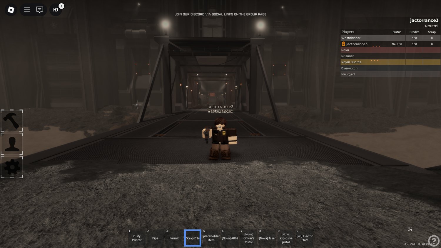 Immersive scripted border roleplay experience in Roblox