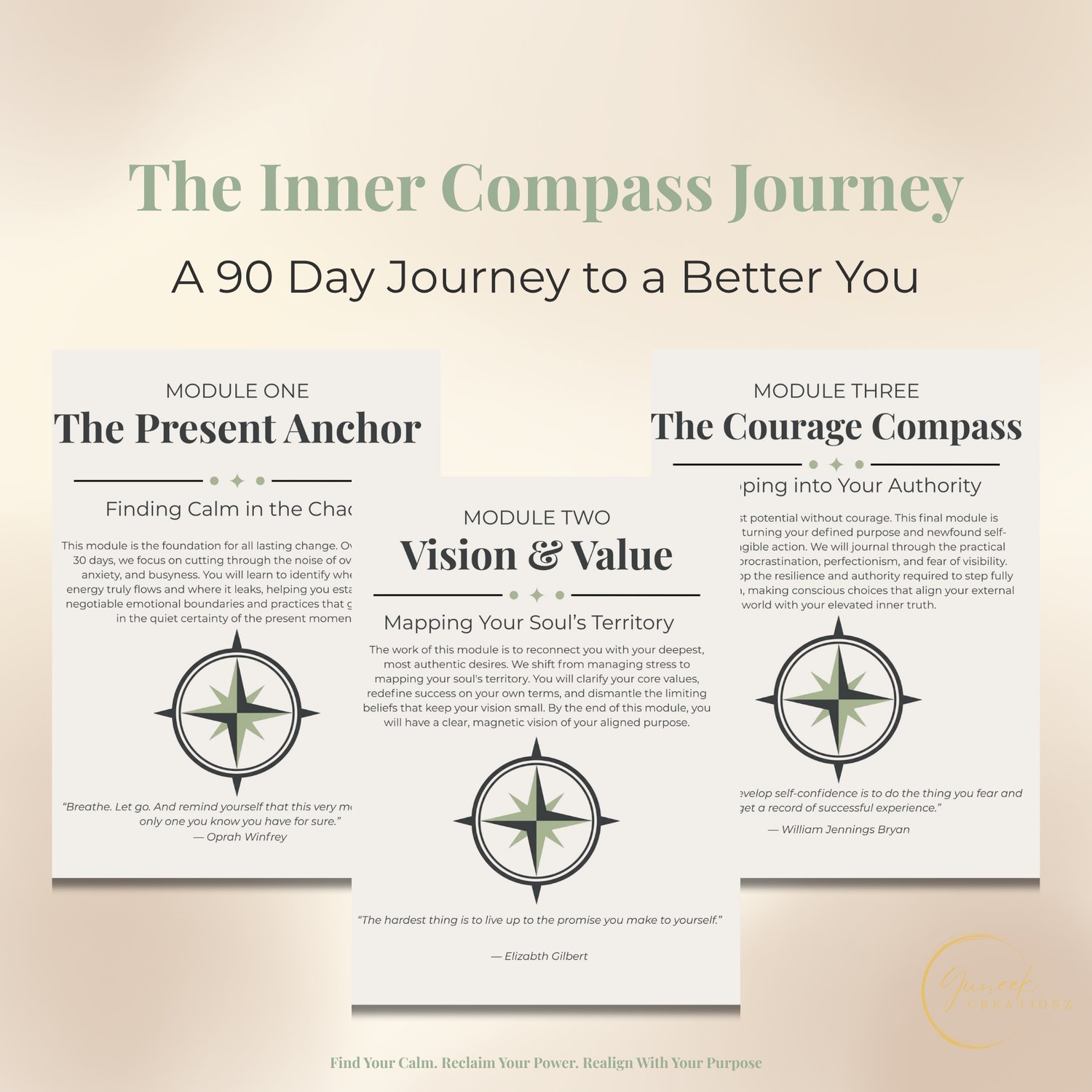 🌿 Inner Compass Mini Journey – 7-Day Guided Reset (Digital Workbook ...