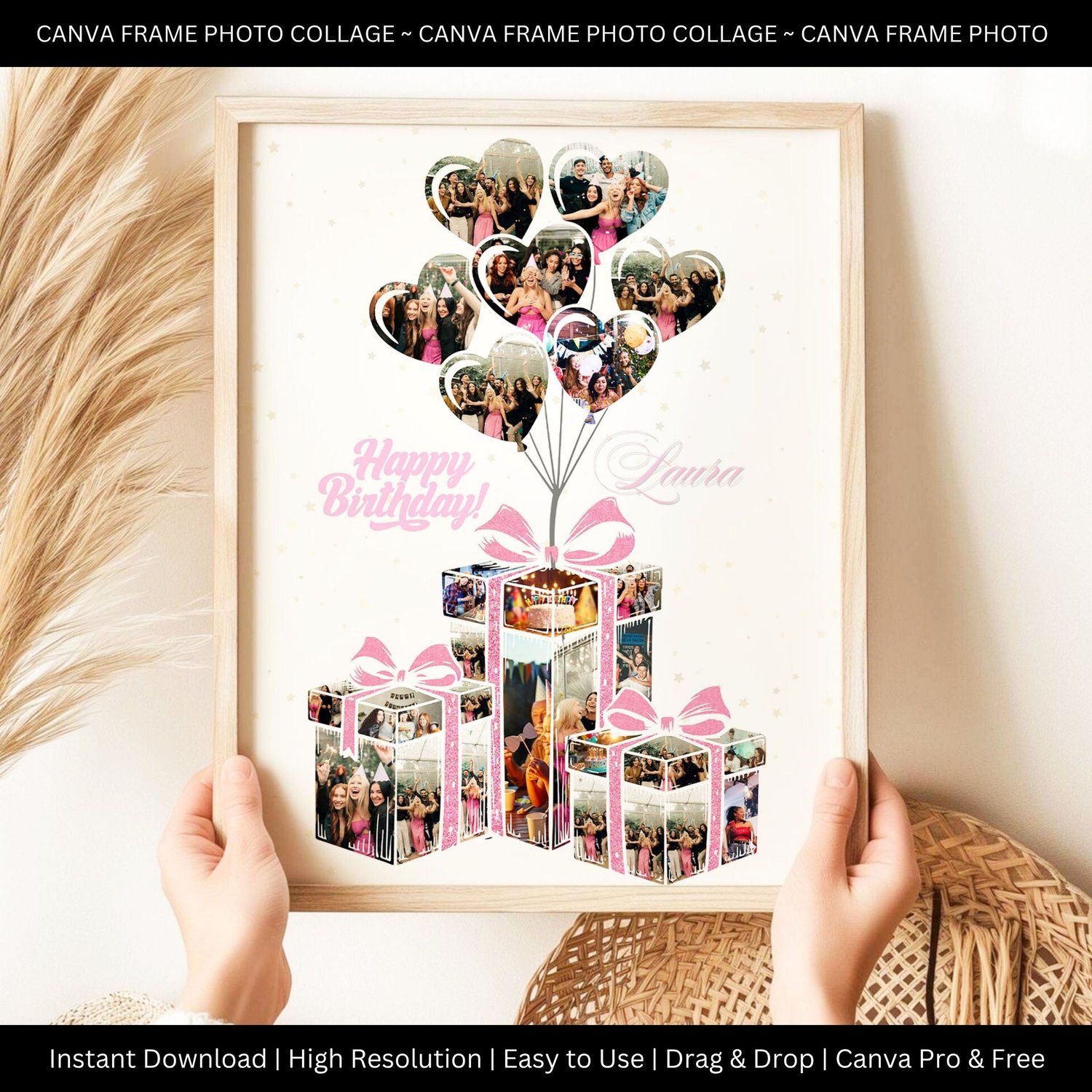 Canva Photo Collage - Birthday Cake Frame 21