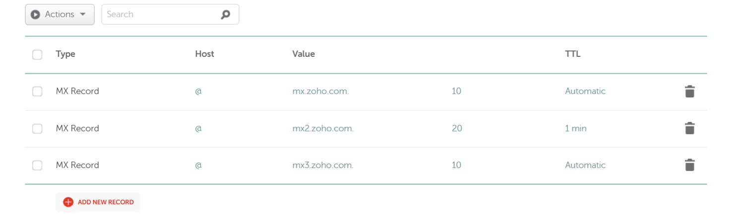 Configuring MX Record in Namecheap for Zoho Mail