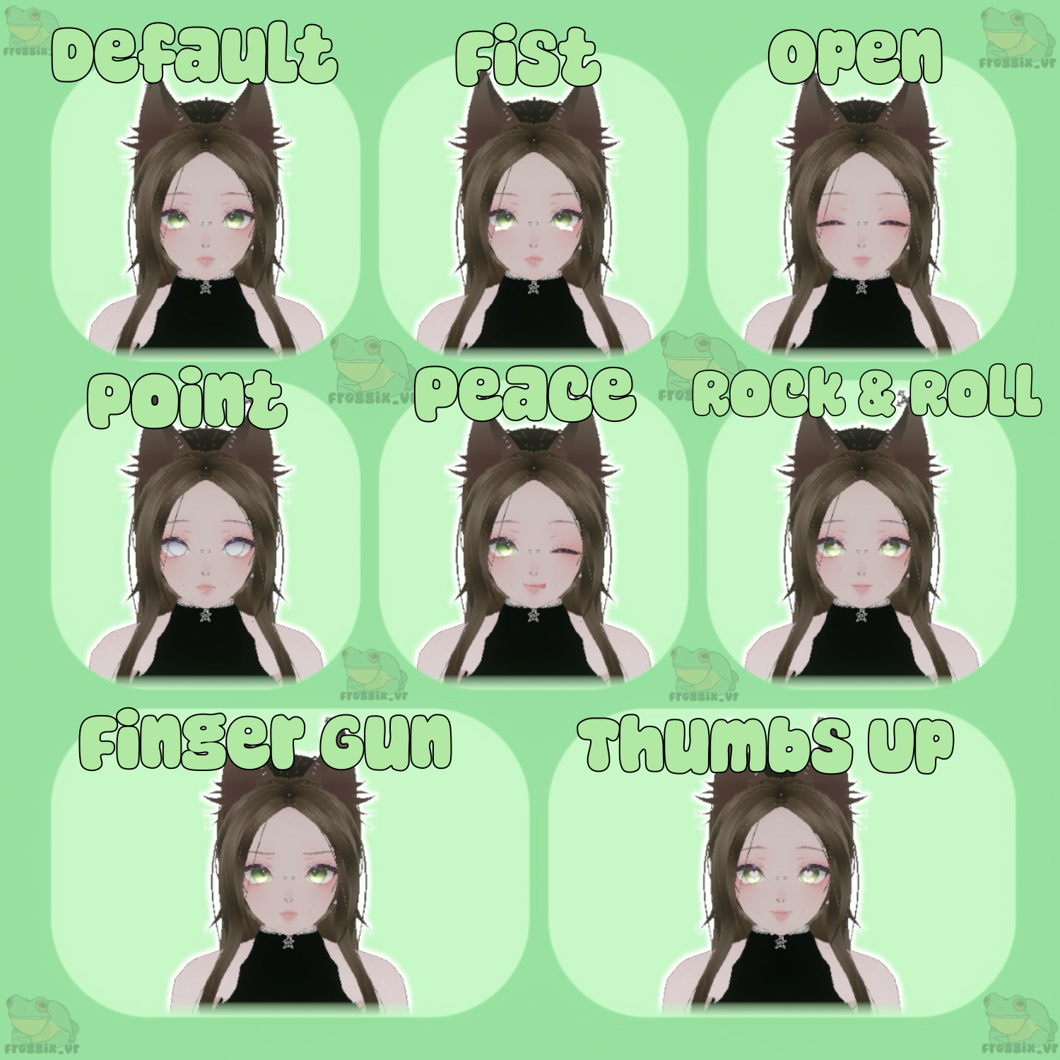 A photo showing the avatar’s expressions.