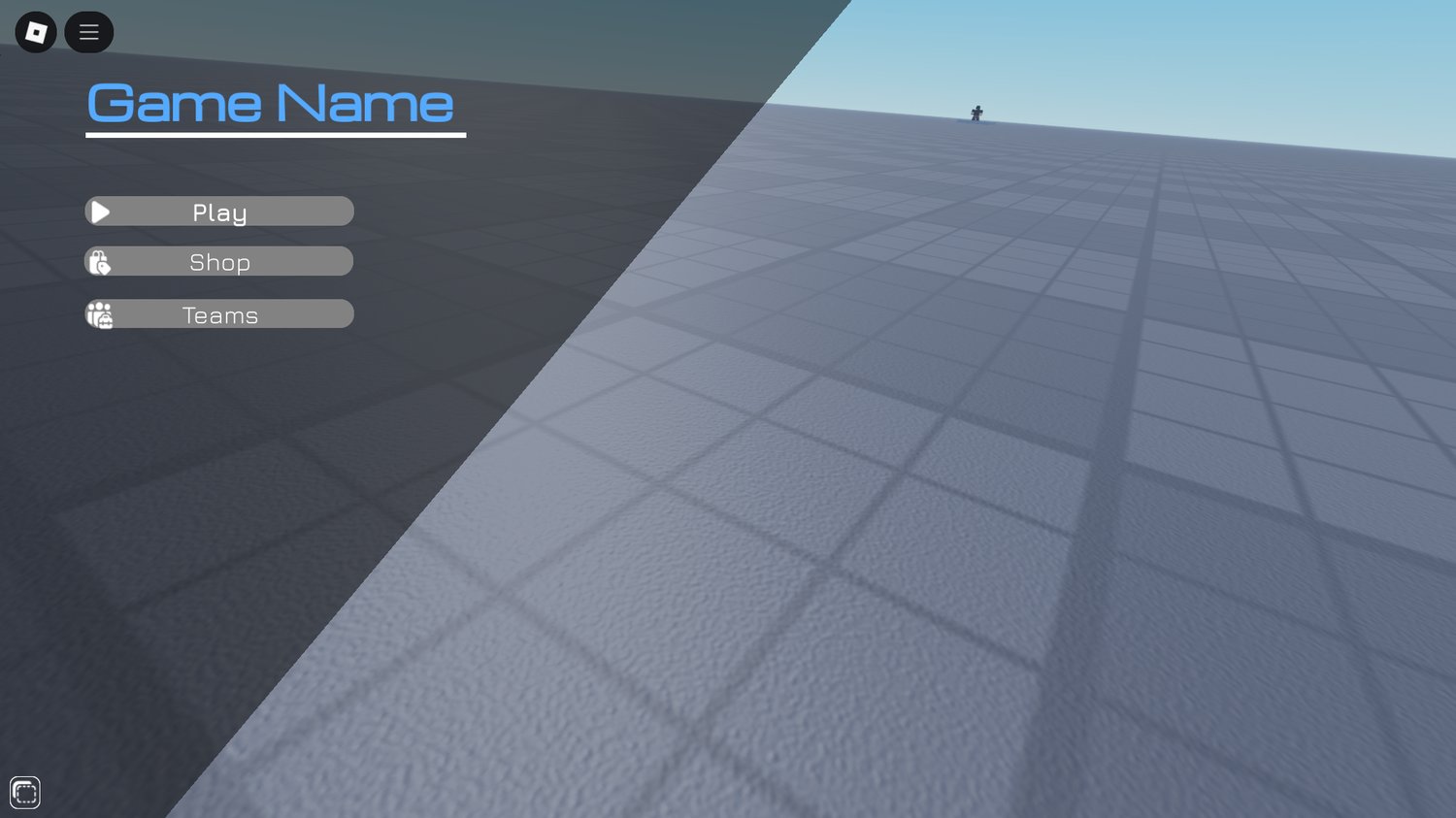 Player team selection menu in Roblox