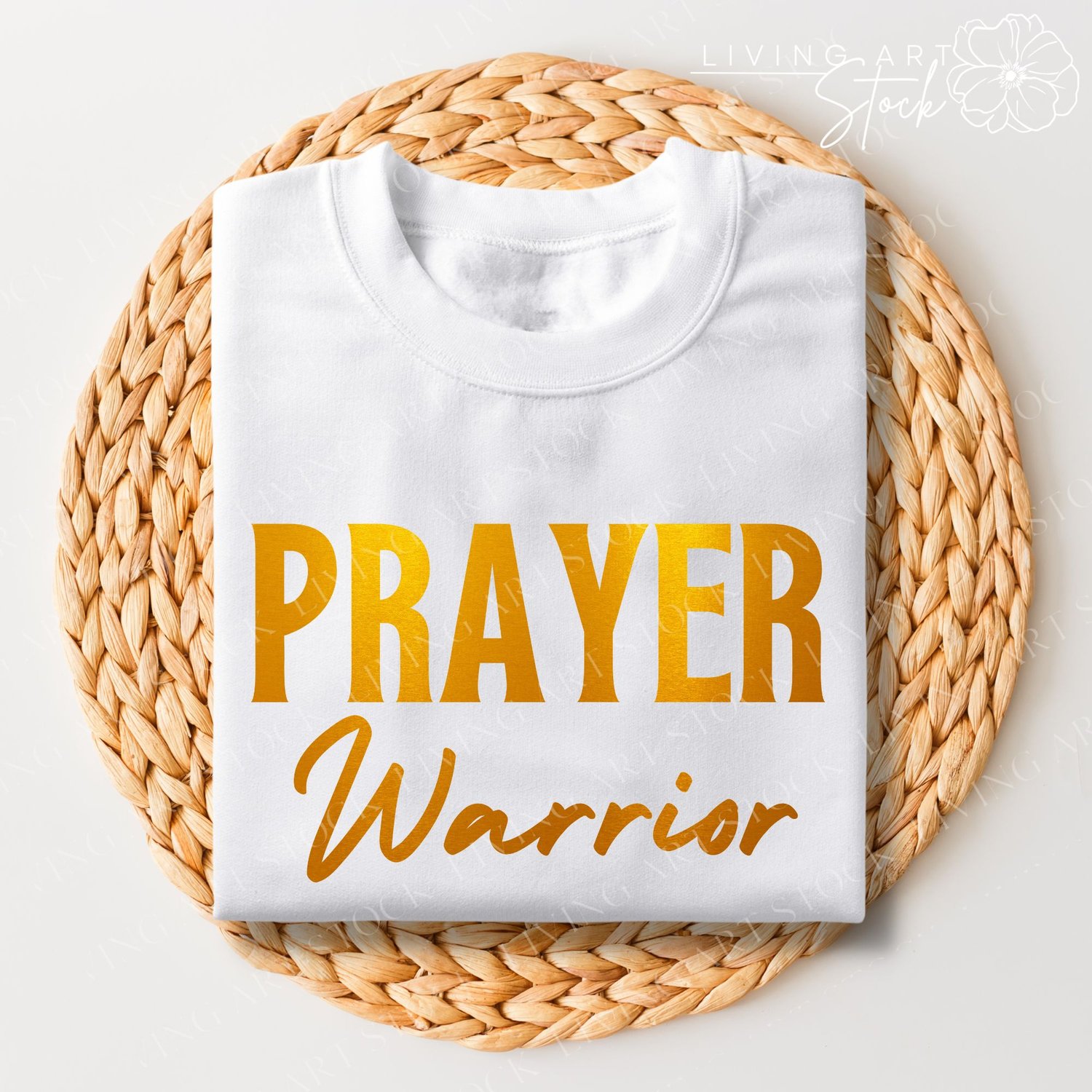 Prayer warrior Christian T-shirt Design