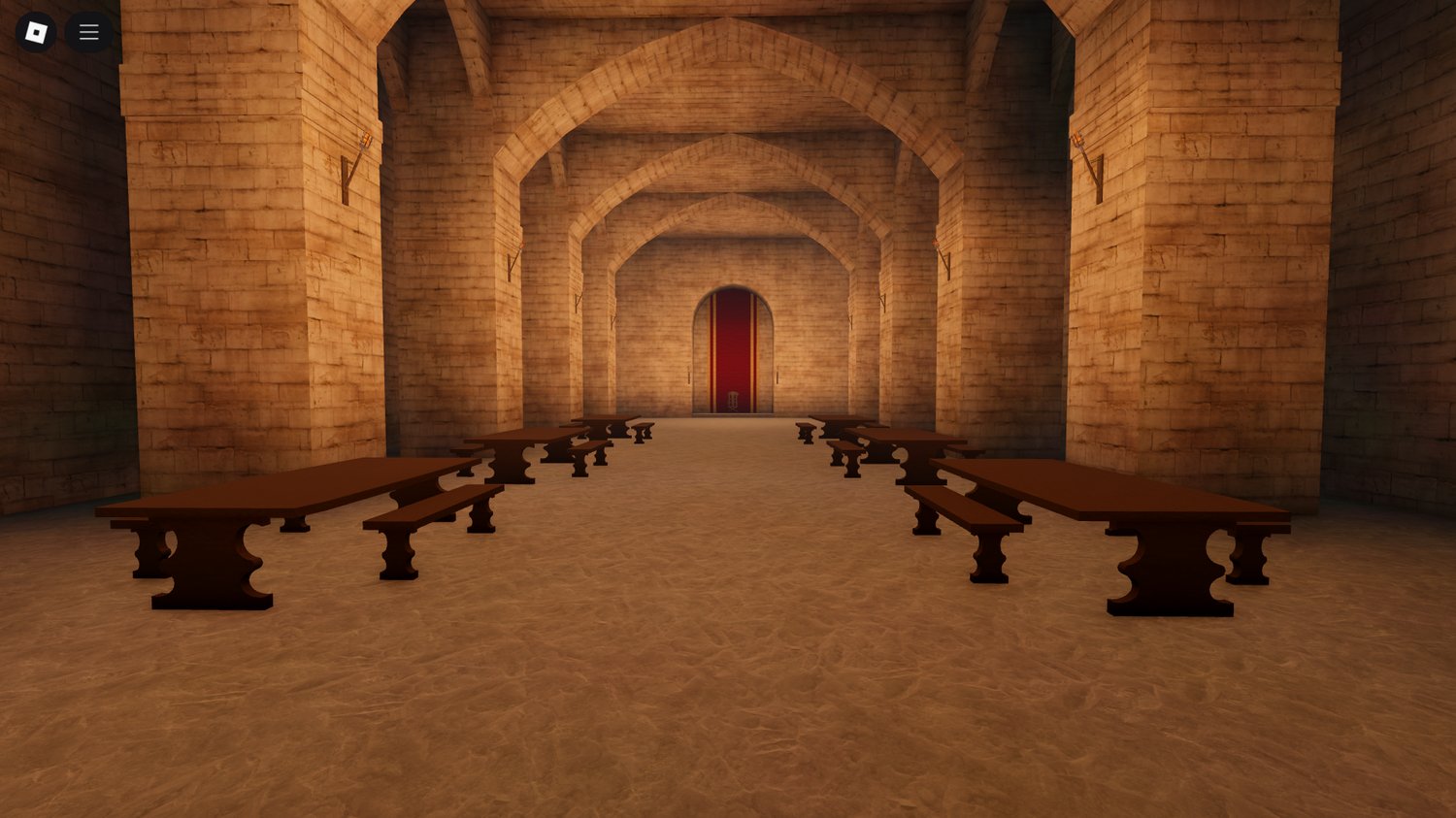 Cinematic siege battle at Helms Deep in Roblox