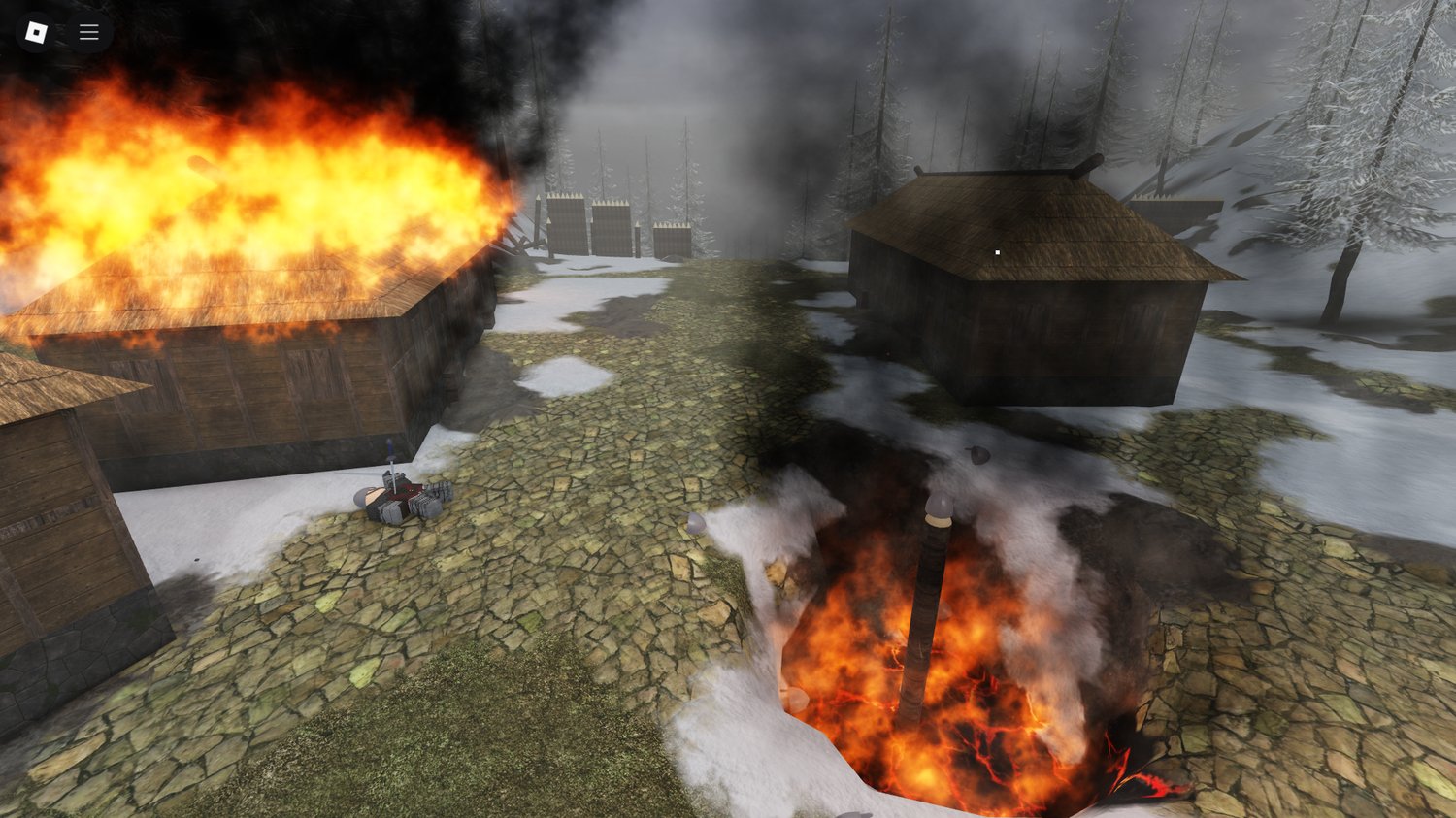 Frozen terrain and forest paths in Nordic Battlegrounds