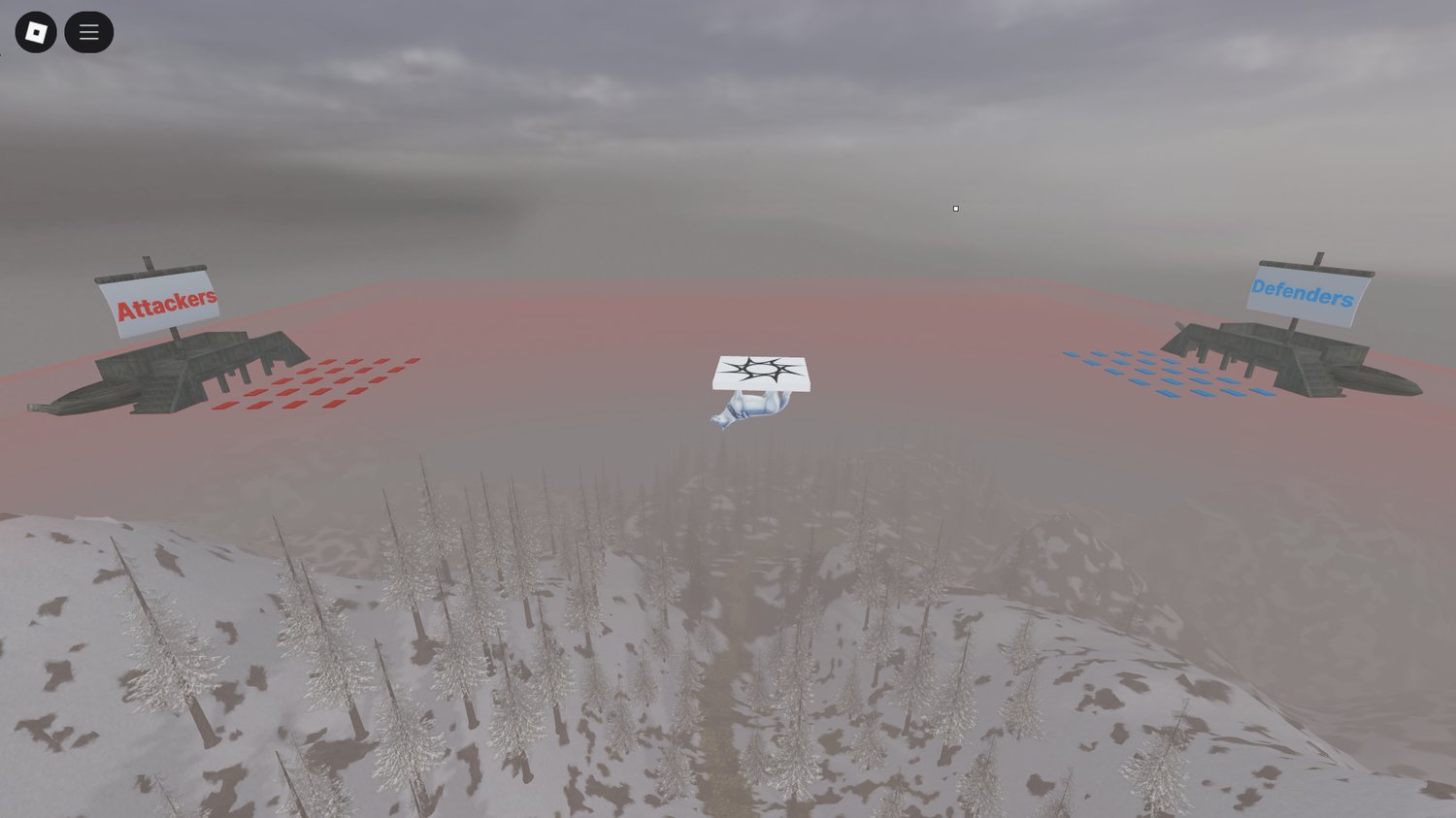 Roblox Nordic Battlegrounds snowy forest map