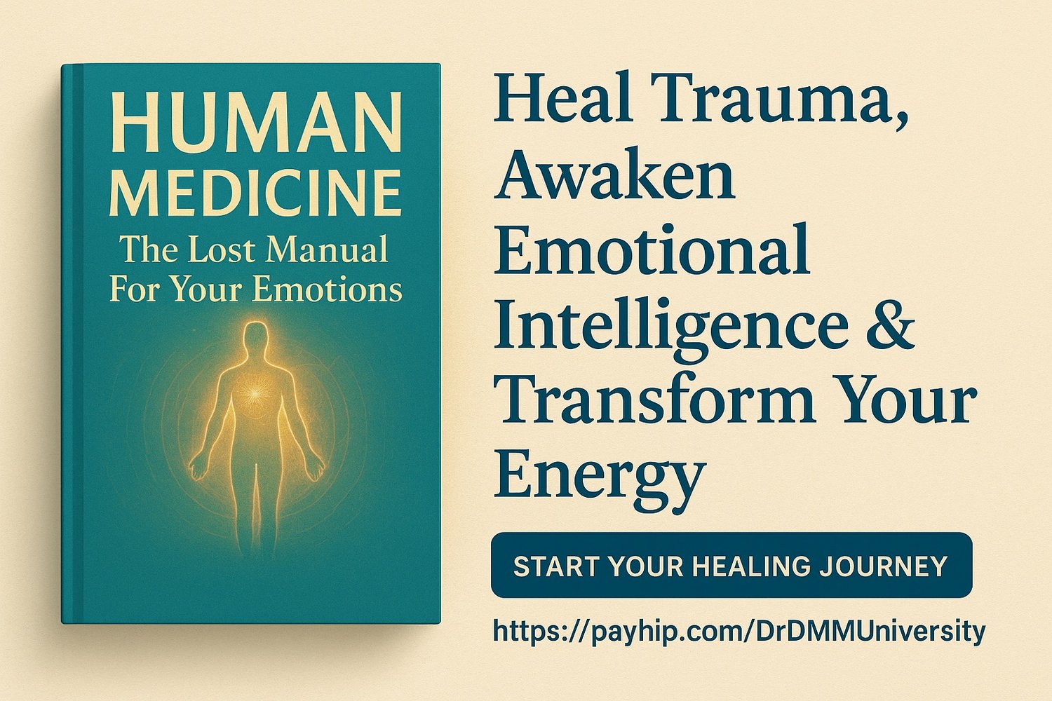 Discover Human Medicine: The Lost Manual for Your Emotions — a groundbreaking emotional healing book by globally recognized energy healer Charlie Goldsmith, best known from TLC’s The Healer.  This transformative guide reveals the missing manual for emotio