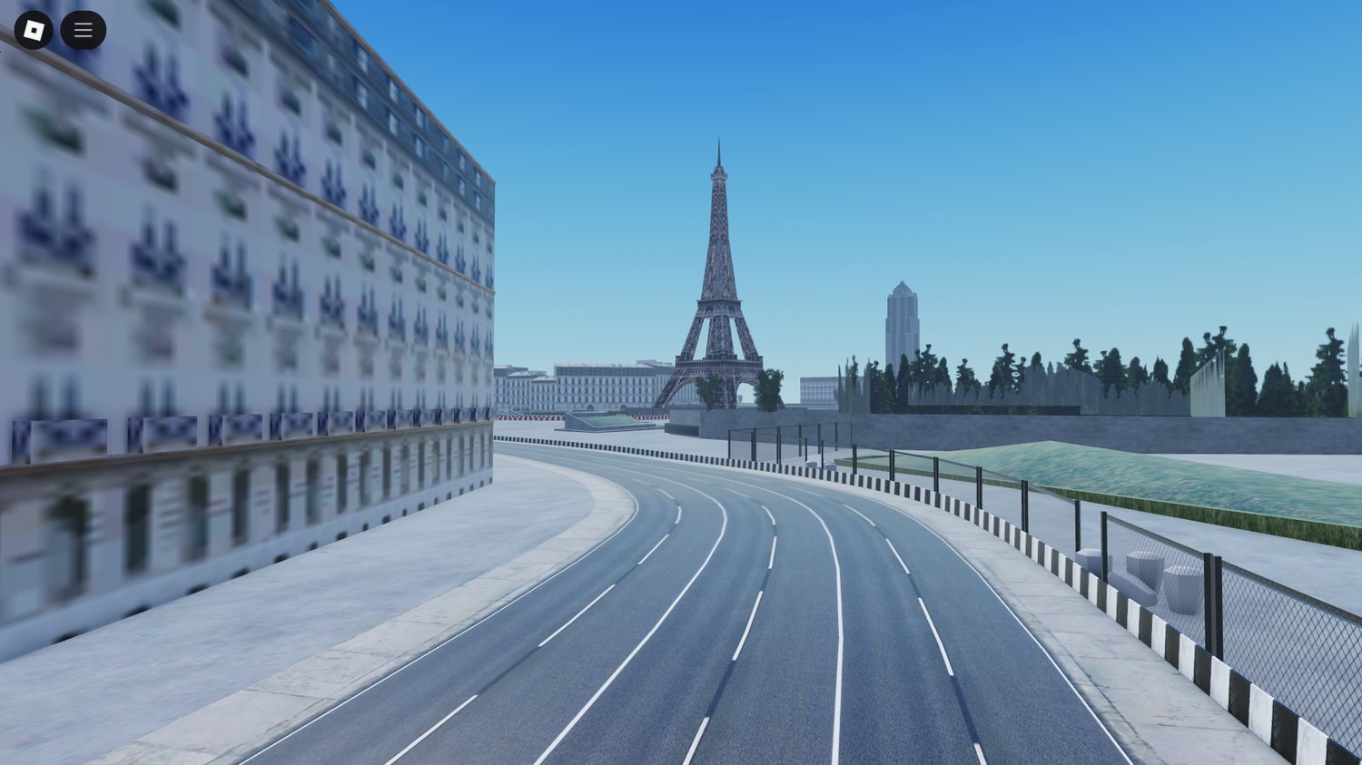 Roblox multiplayer racing through city streets