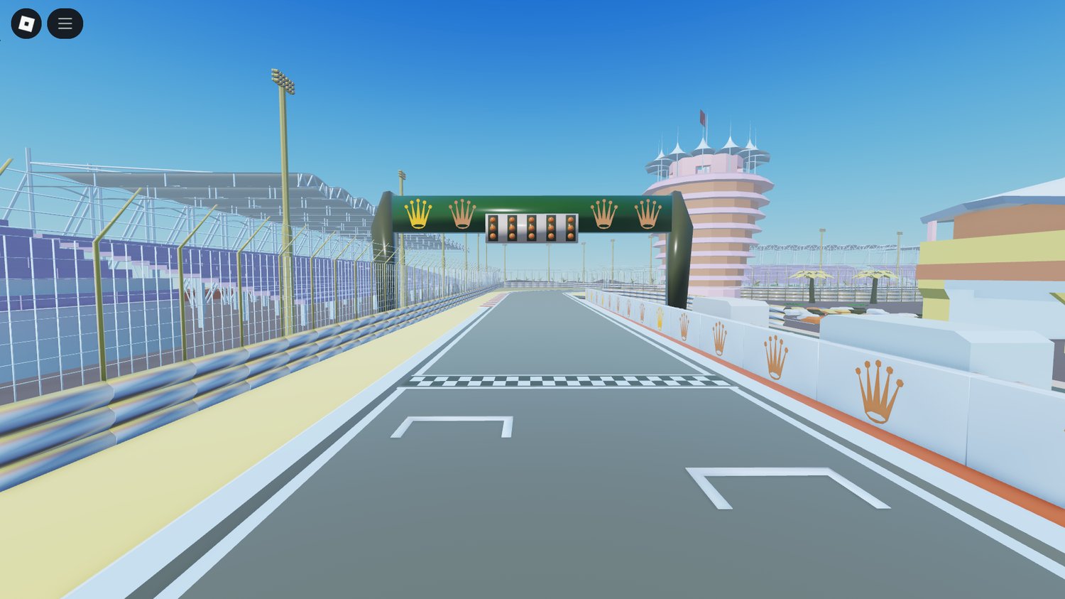 Roblox Bahrain F1 racing circuit lowpoly