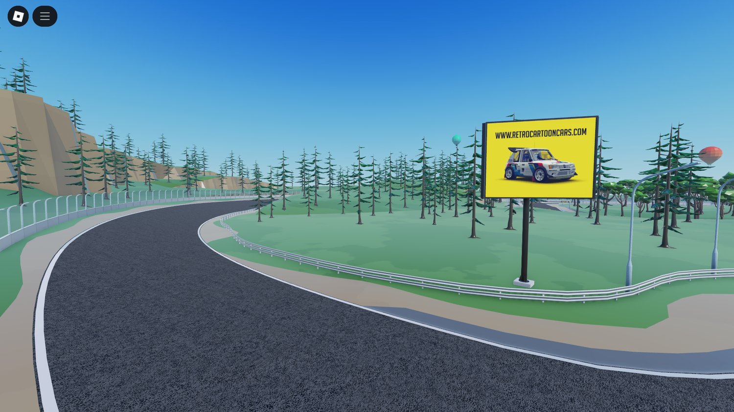 Fun showcase racing map for Roblox players