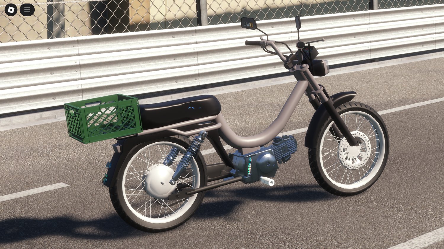 Roblox driveable retro scooter with vintage design