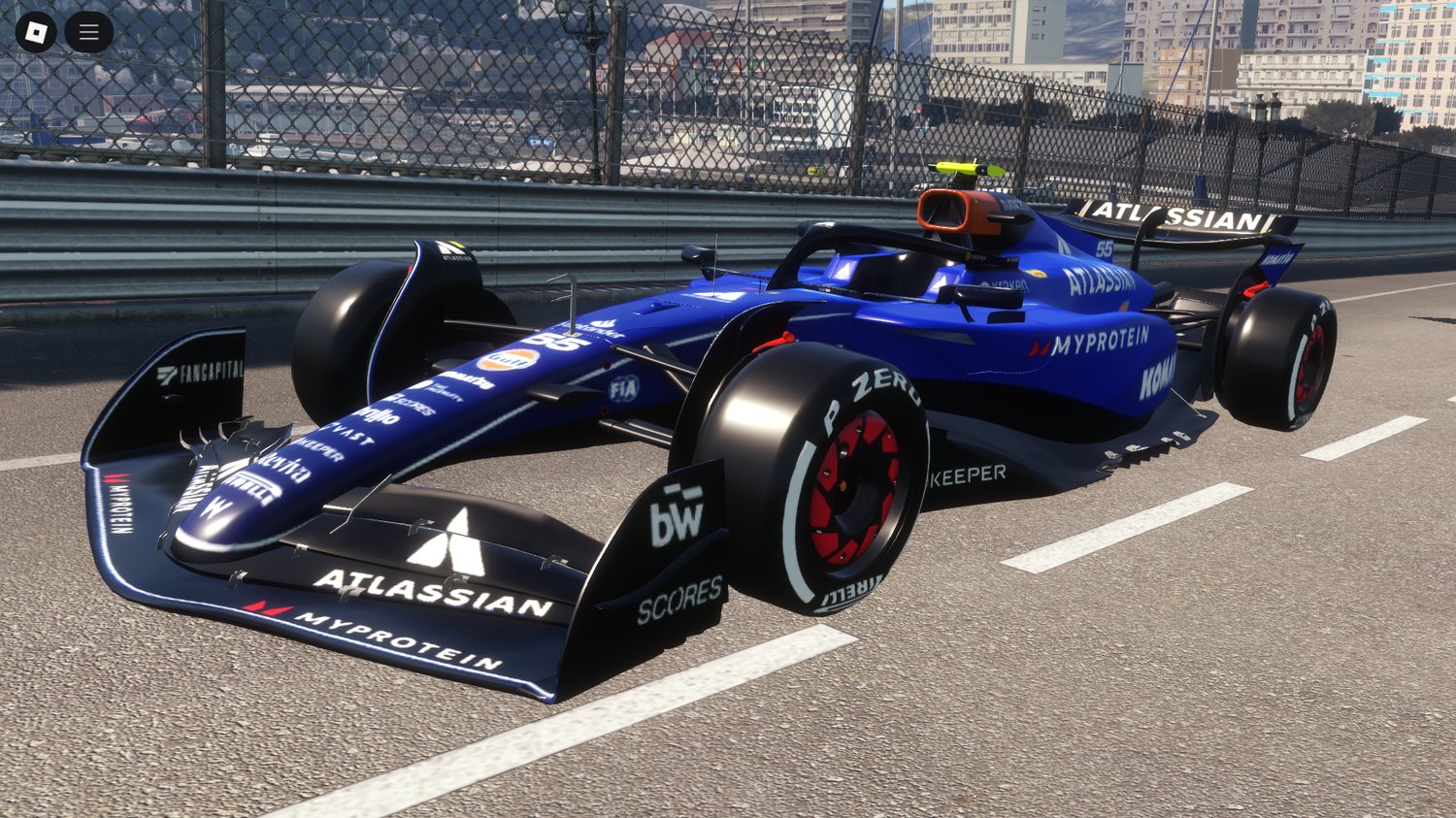fully driveable Williams FW47 F1 car in Roblox
