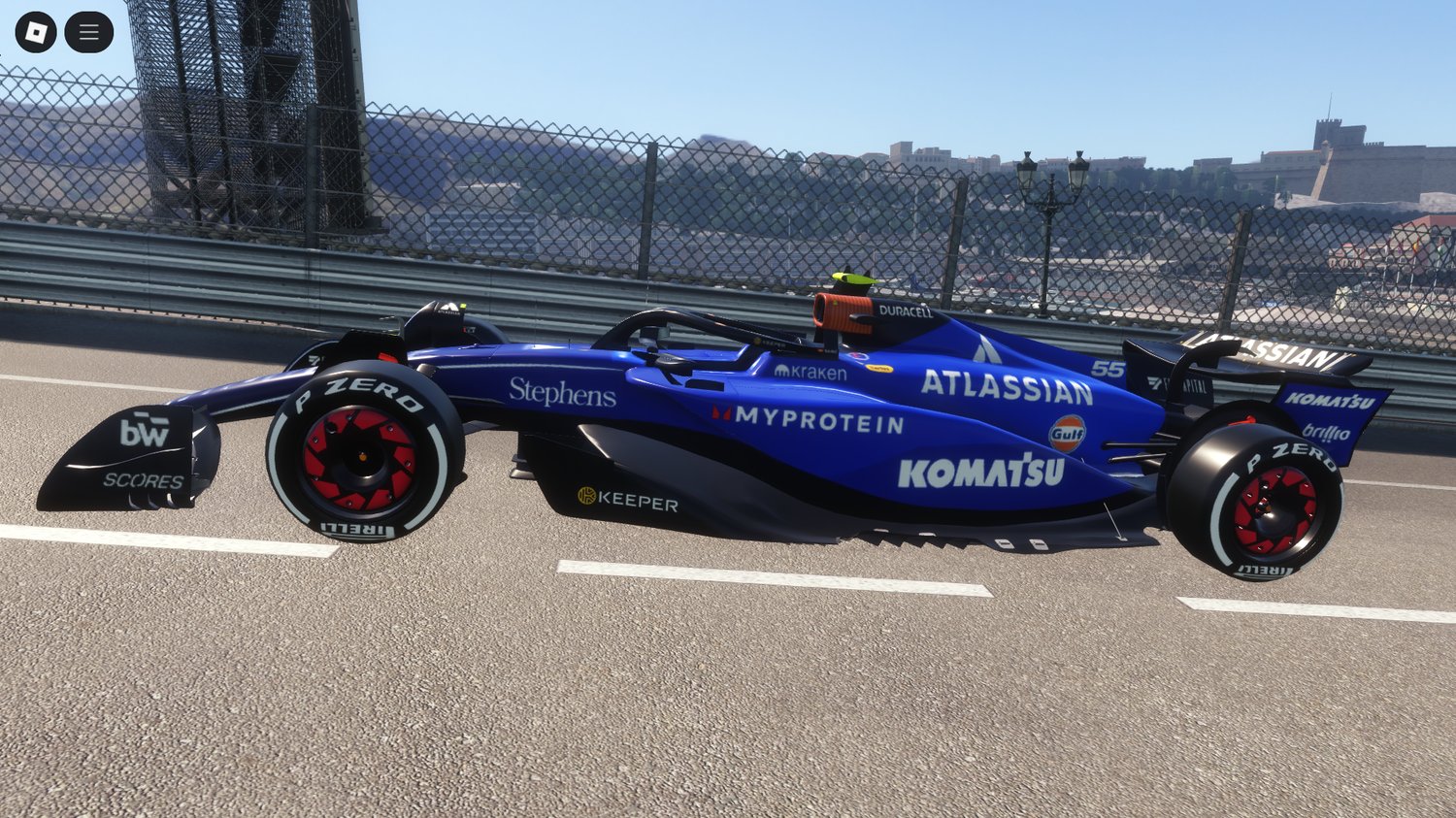 Smooth-handling F1 car for competitive Roblox racing