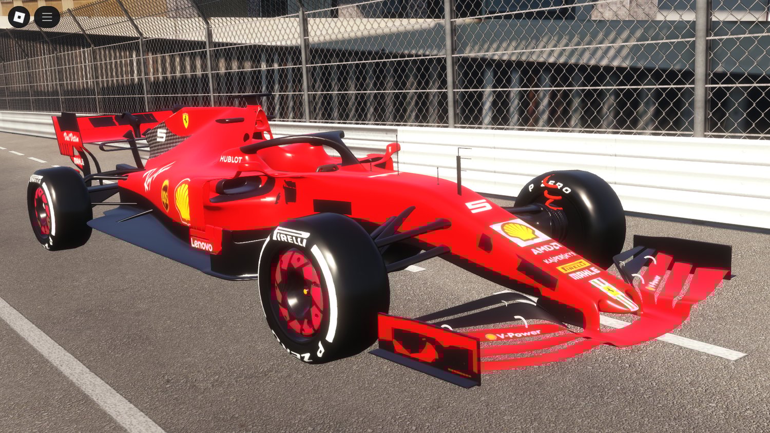 Fully driveable Ferrari F1 2019 car for Roblox