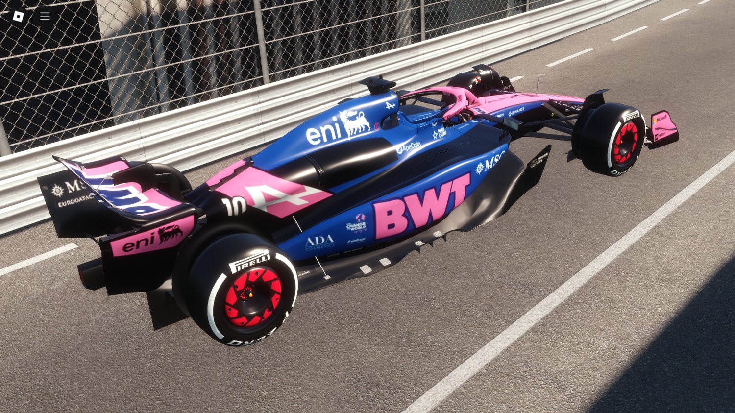 Aerodynamic F1 car with modern detailing