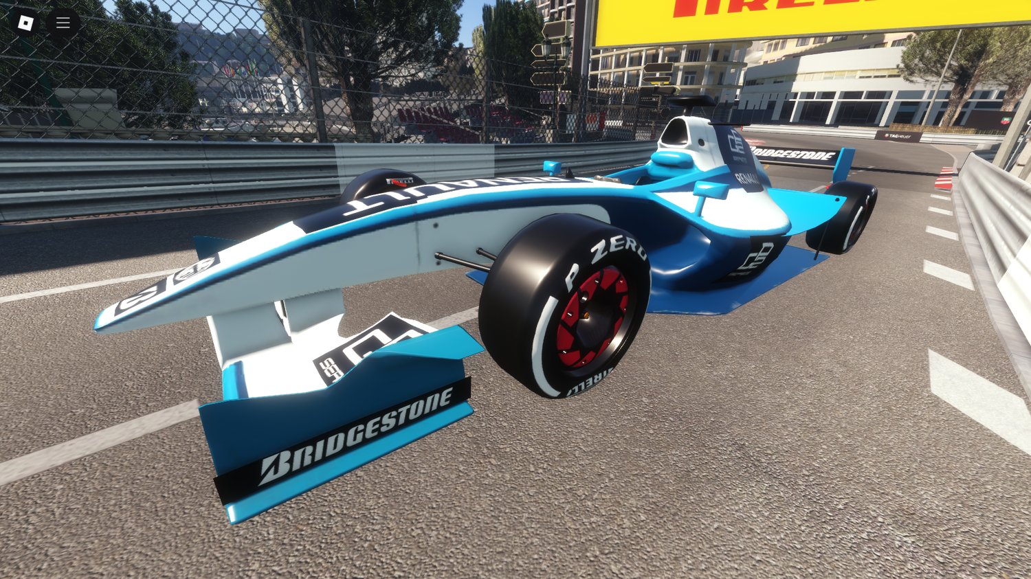 Smooth-handling F1 car with authentic aerodynamic design