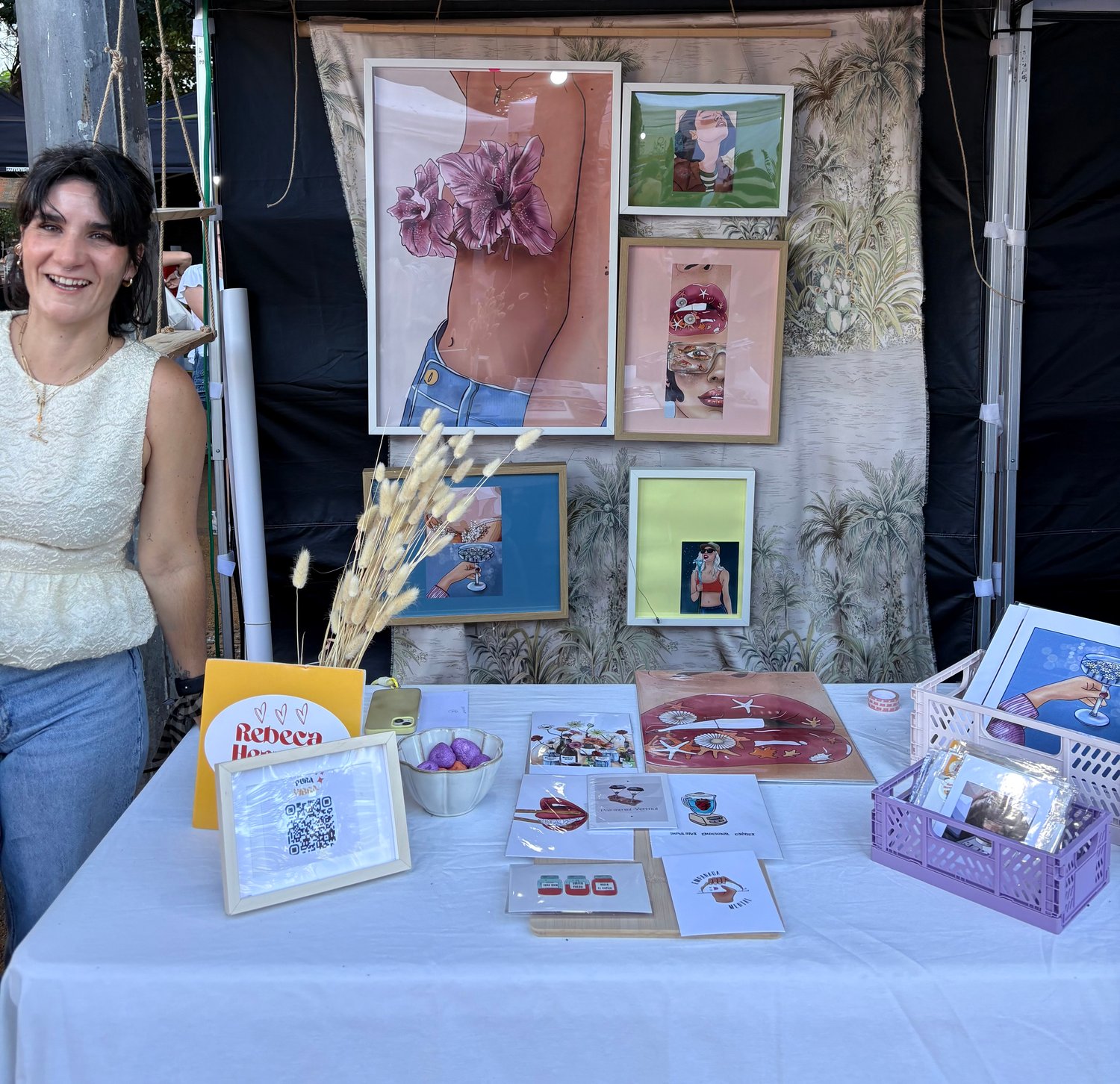 Rebeca Herraiz durante el Plenilunio Market