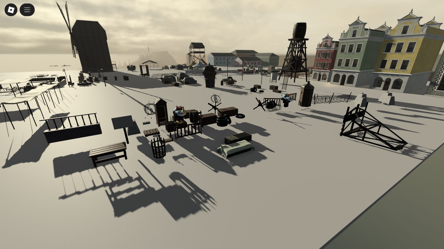 Bridge crossing linking both environments