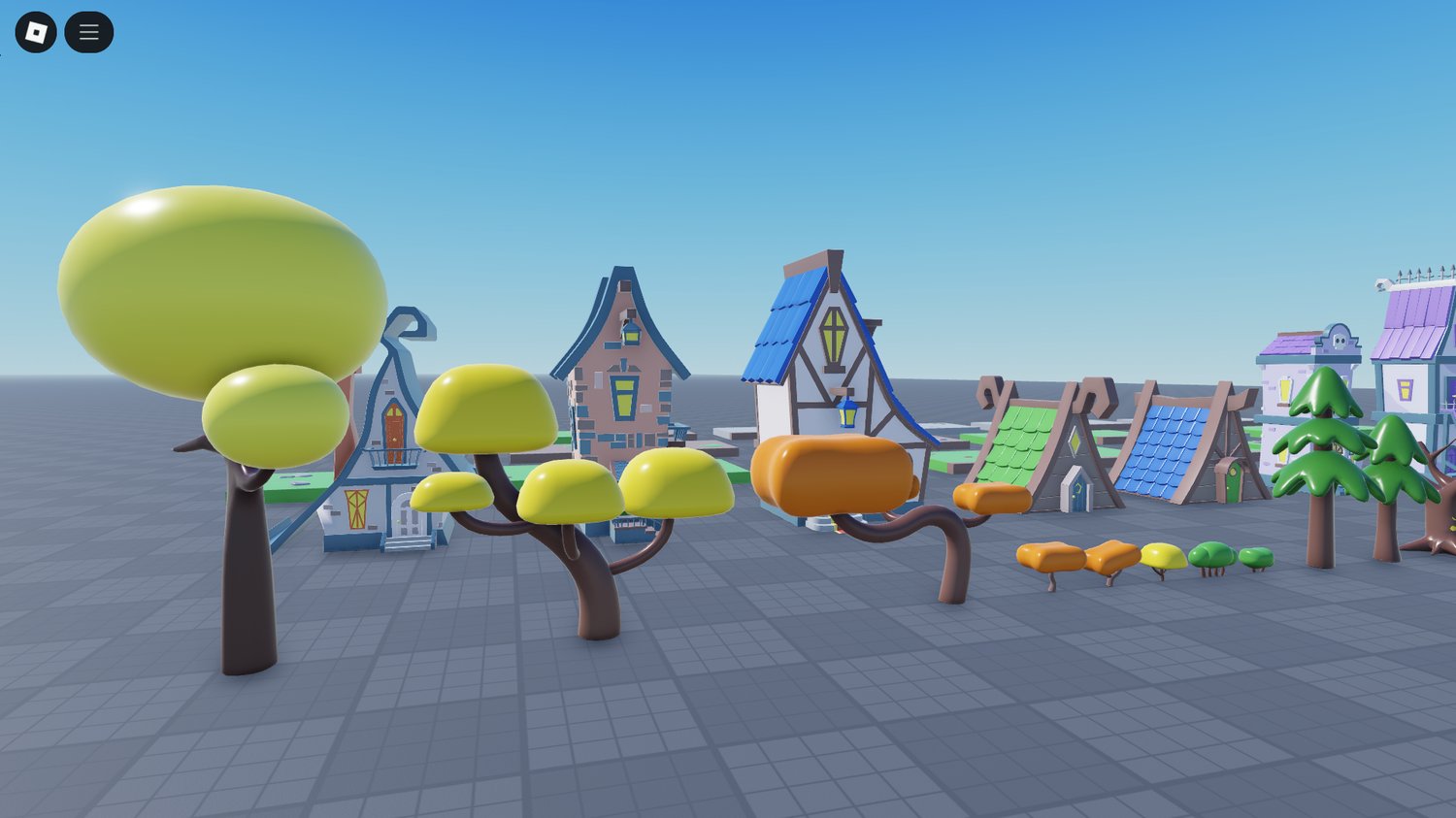 Warm and festive 3D Halloween decorations in Roblox