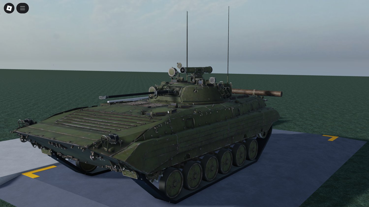 Fully functional Roblox tank with spawner and tools