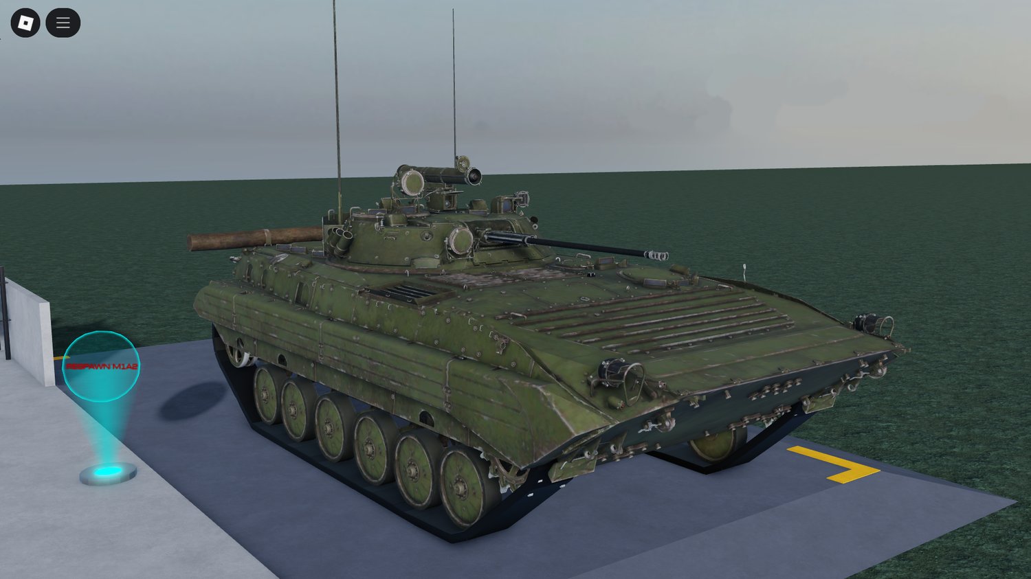 Multiplayer-ready tank for Roblox army servers