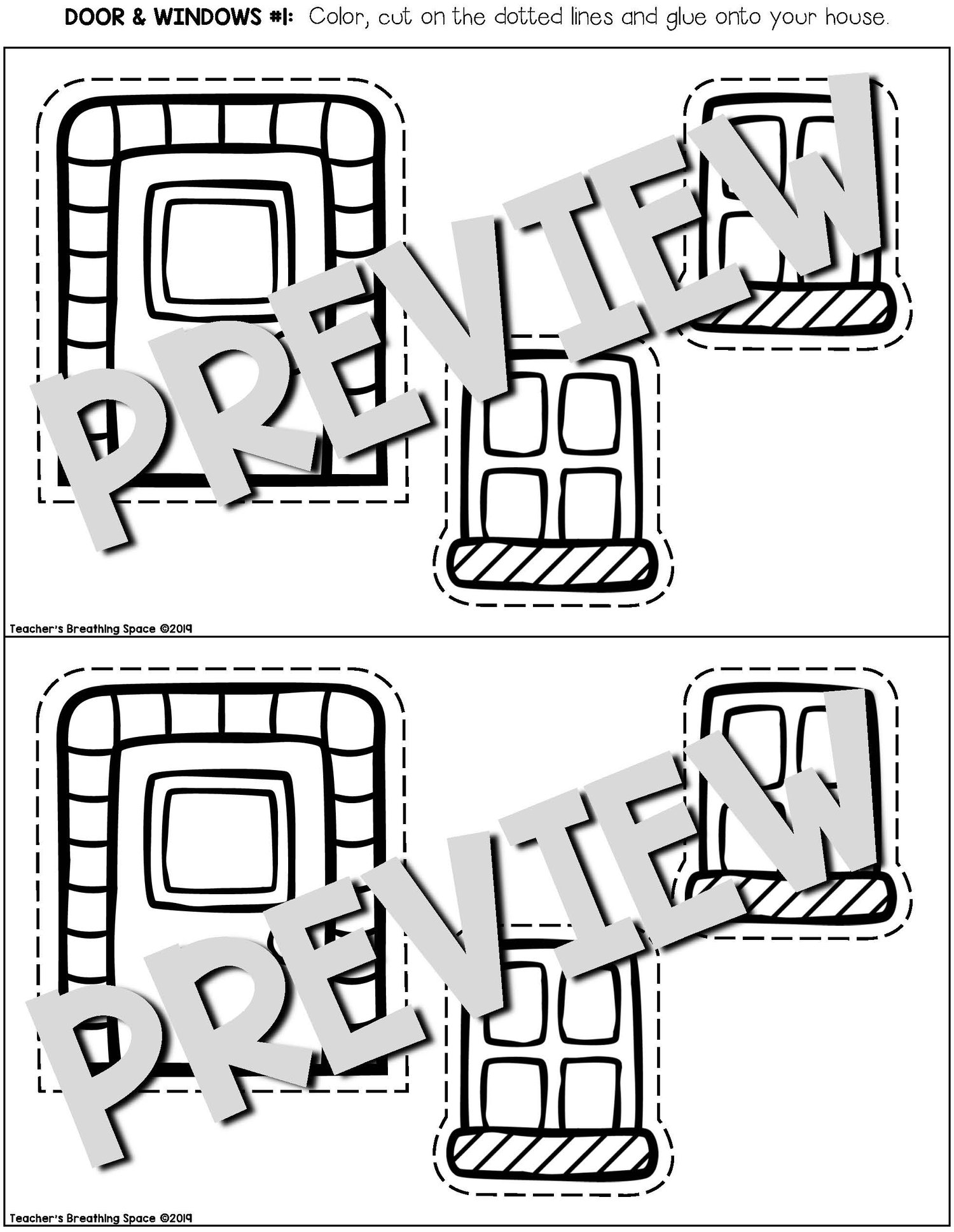 Gingerbread House Paper Bag Craft or Gift Bag