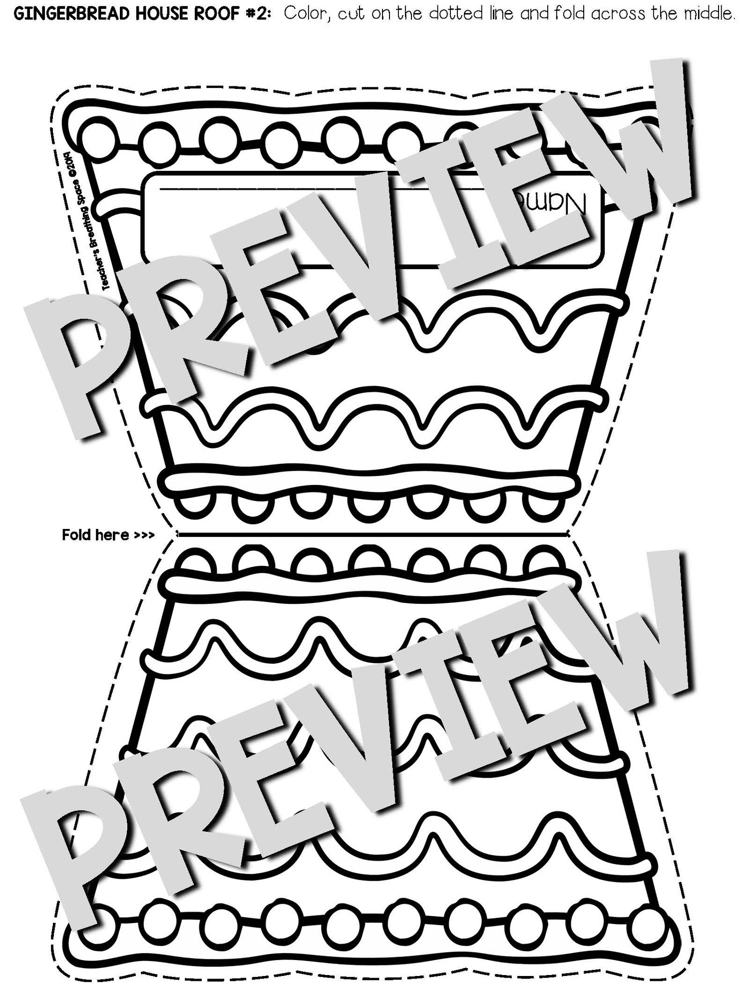 Gingerbread House Paper Bag Craft or Gift Bag