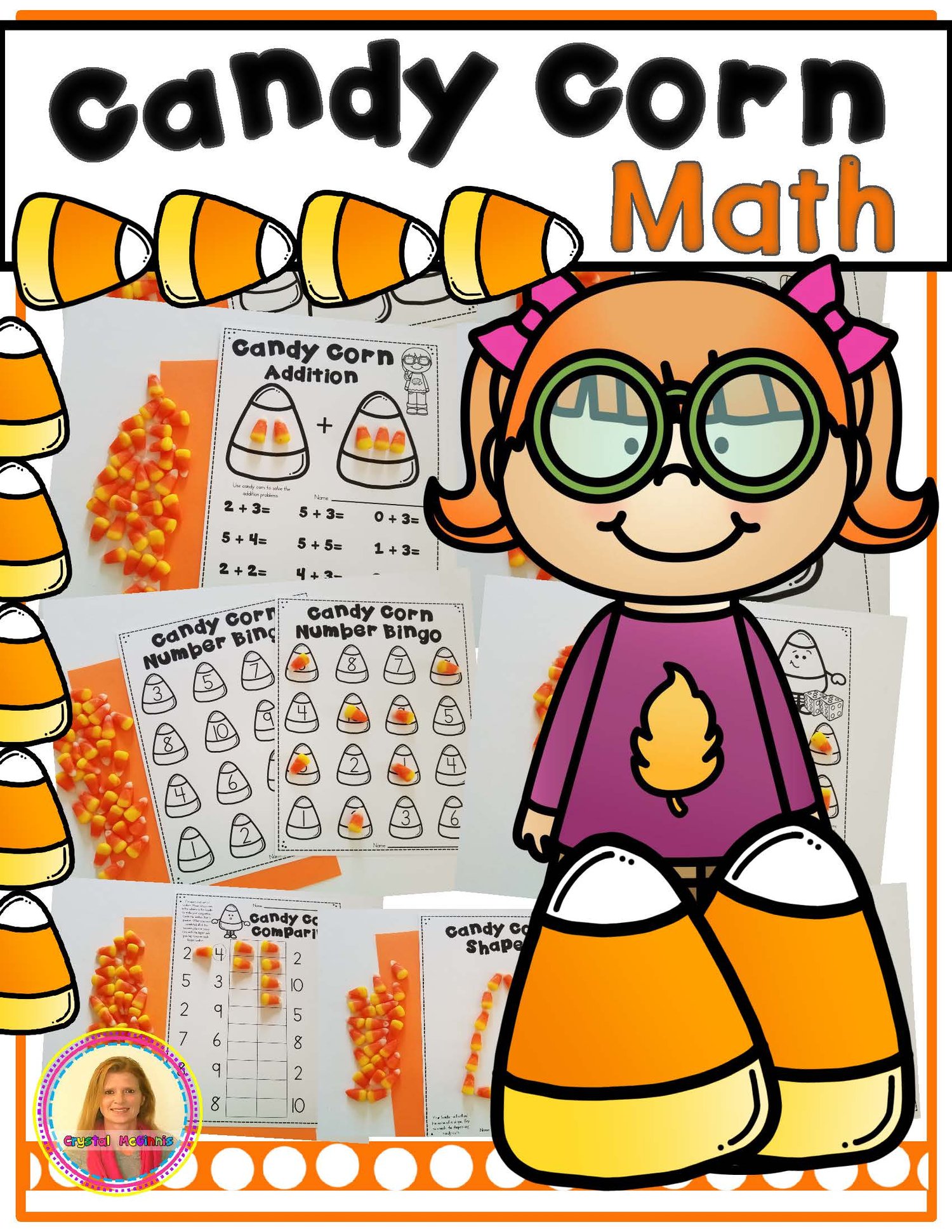 Candy Corn Activities Fall Math - Halloween Math Activities - Kindergarten Math