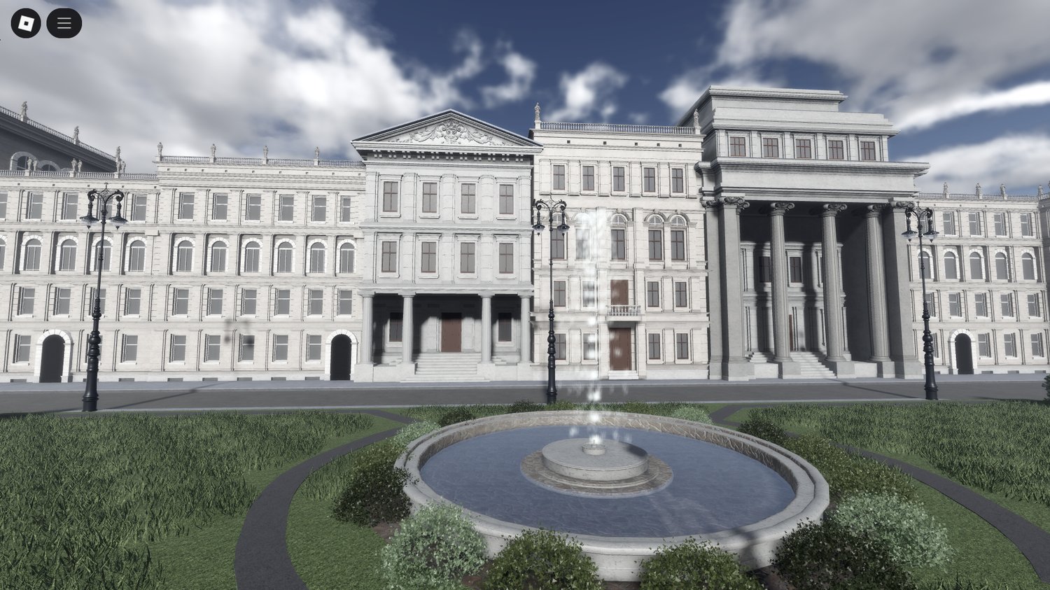 Realistic urban layout in Roblox Early Berlin