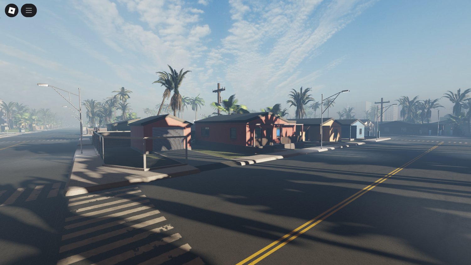 Realistic modern neighborhood in Roblox