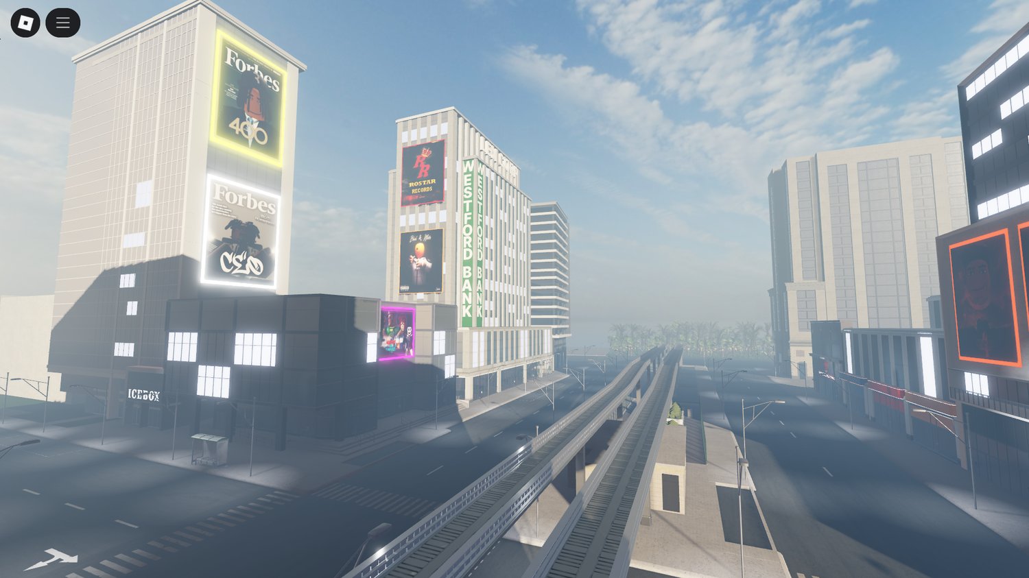 Residential district in realistic Roblox city map
