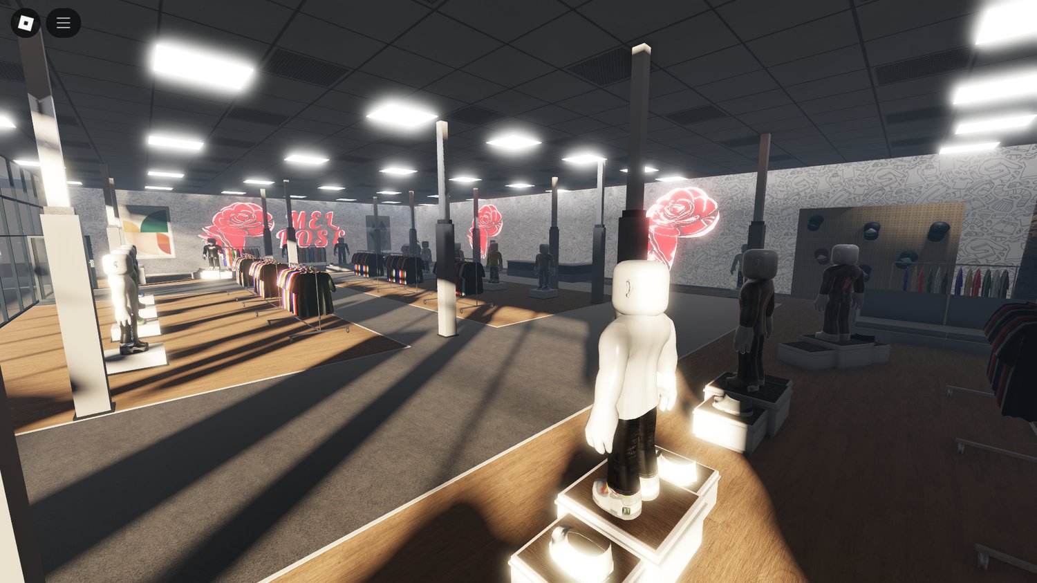 Florida-themed streets and buildings in Roblox