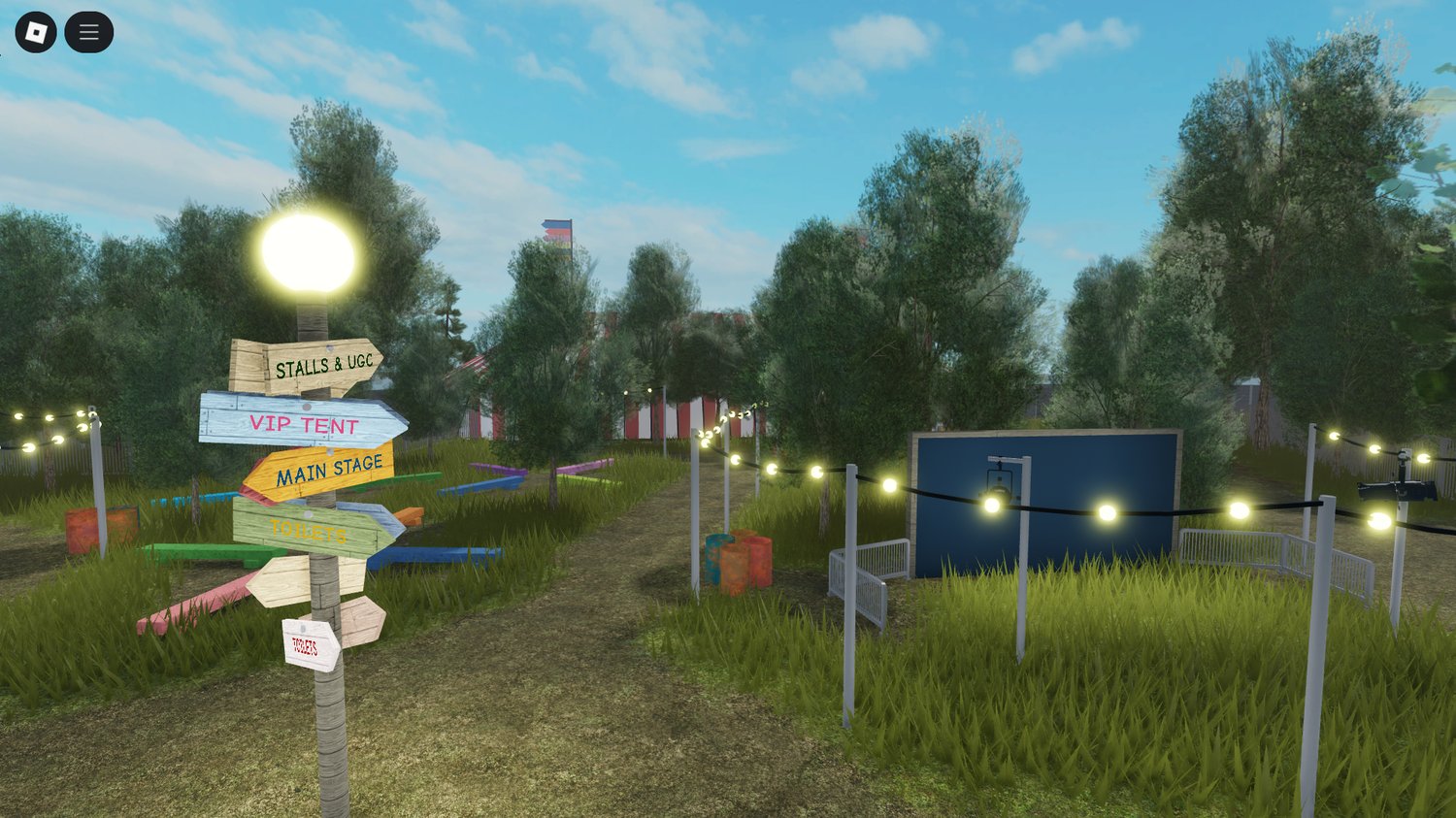 Working event vehicles in Roblox festival map