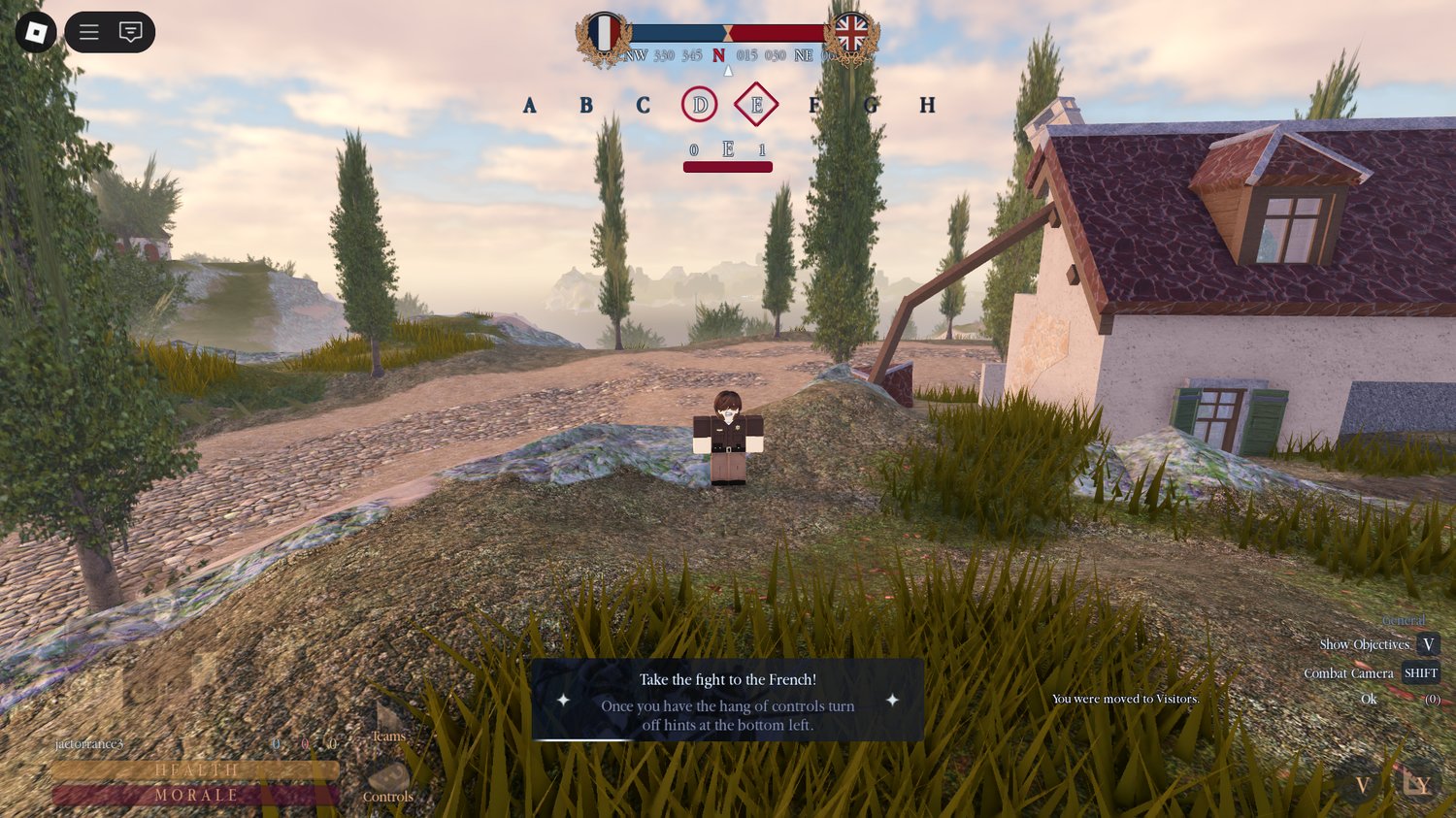 Scripted team-based fortress gameplay in Roblox