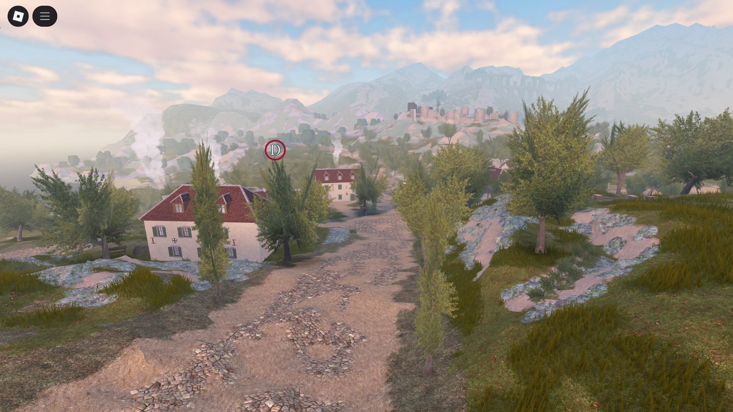 Realistic historical fort environment in Roblox