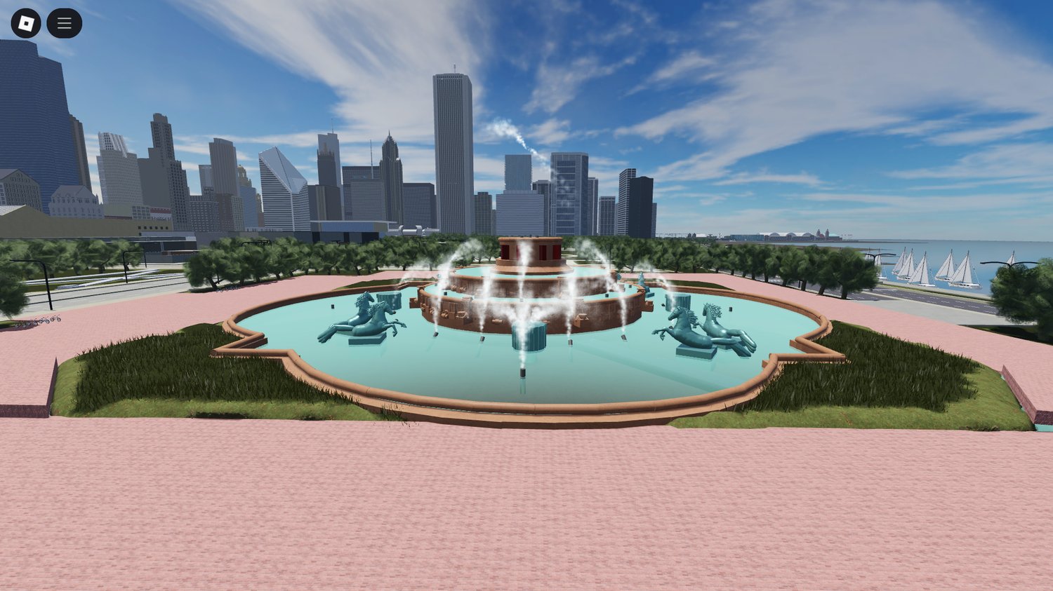 Luxury urban layout for Roblox roleplay