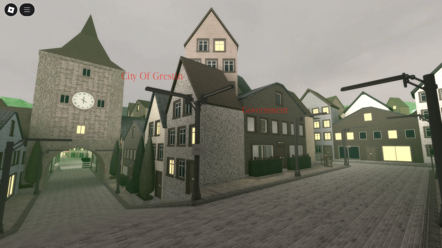 Civic and border control roleplay map in Roblox