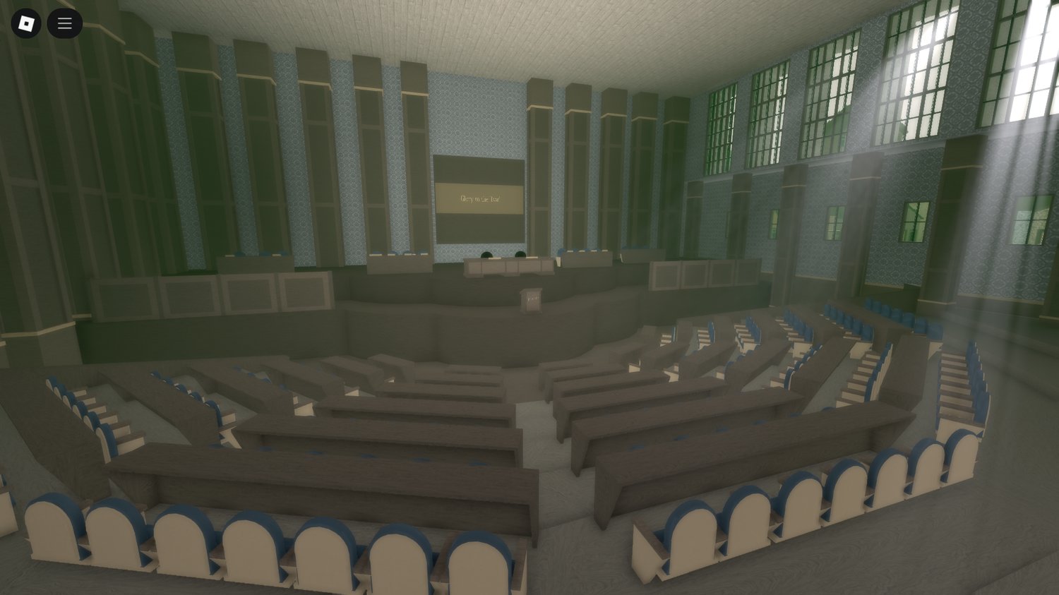 Government offices and commercial areas in Roblox